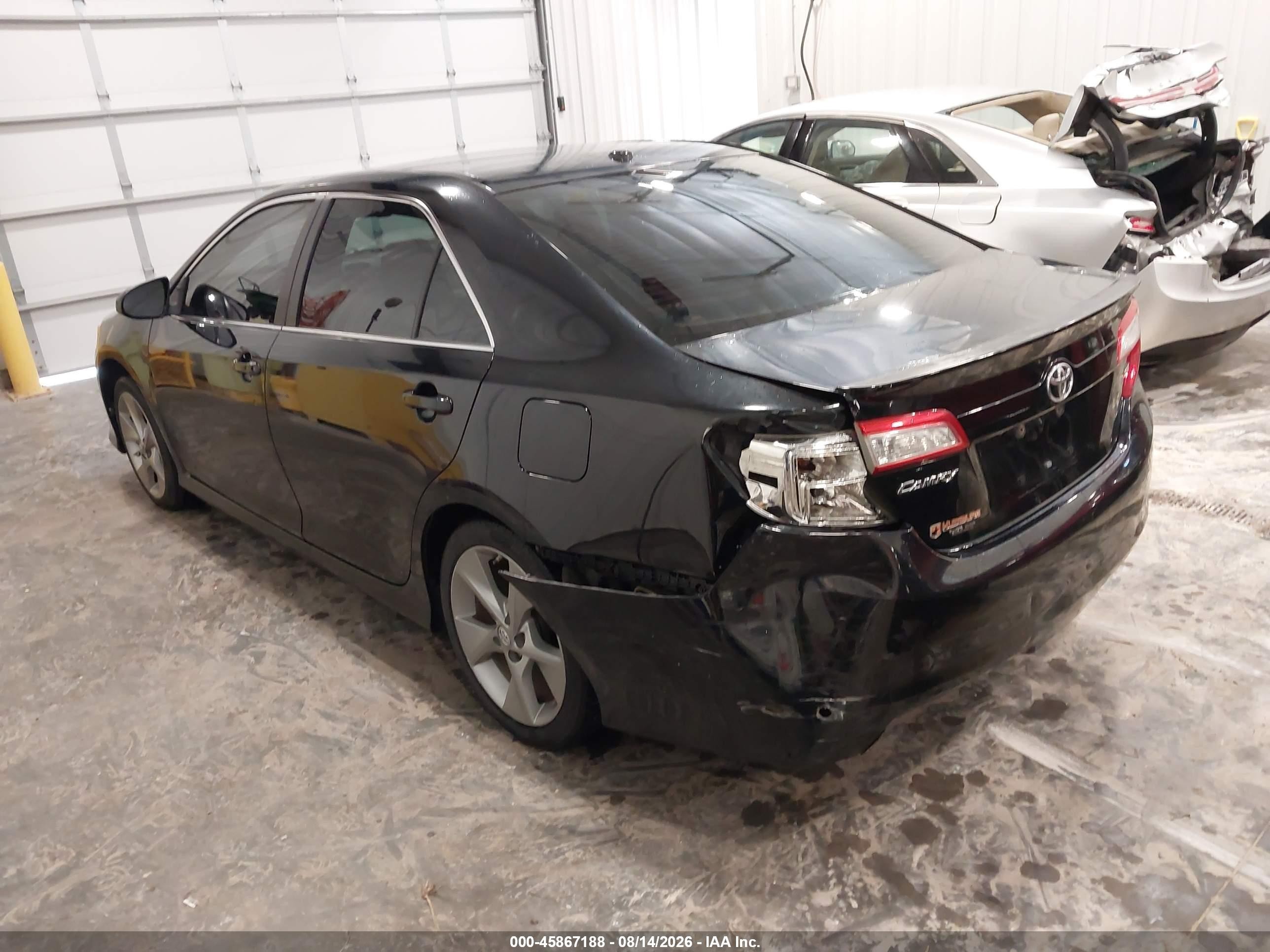 2012 Toyota Camry Se V6 Black vin: 4T1BK1FK6CU008856