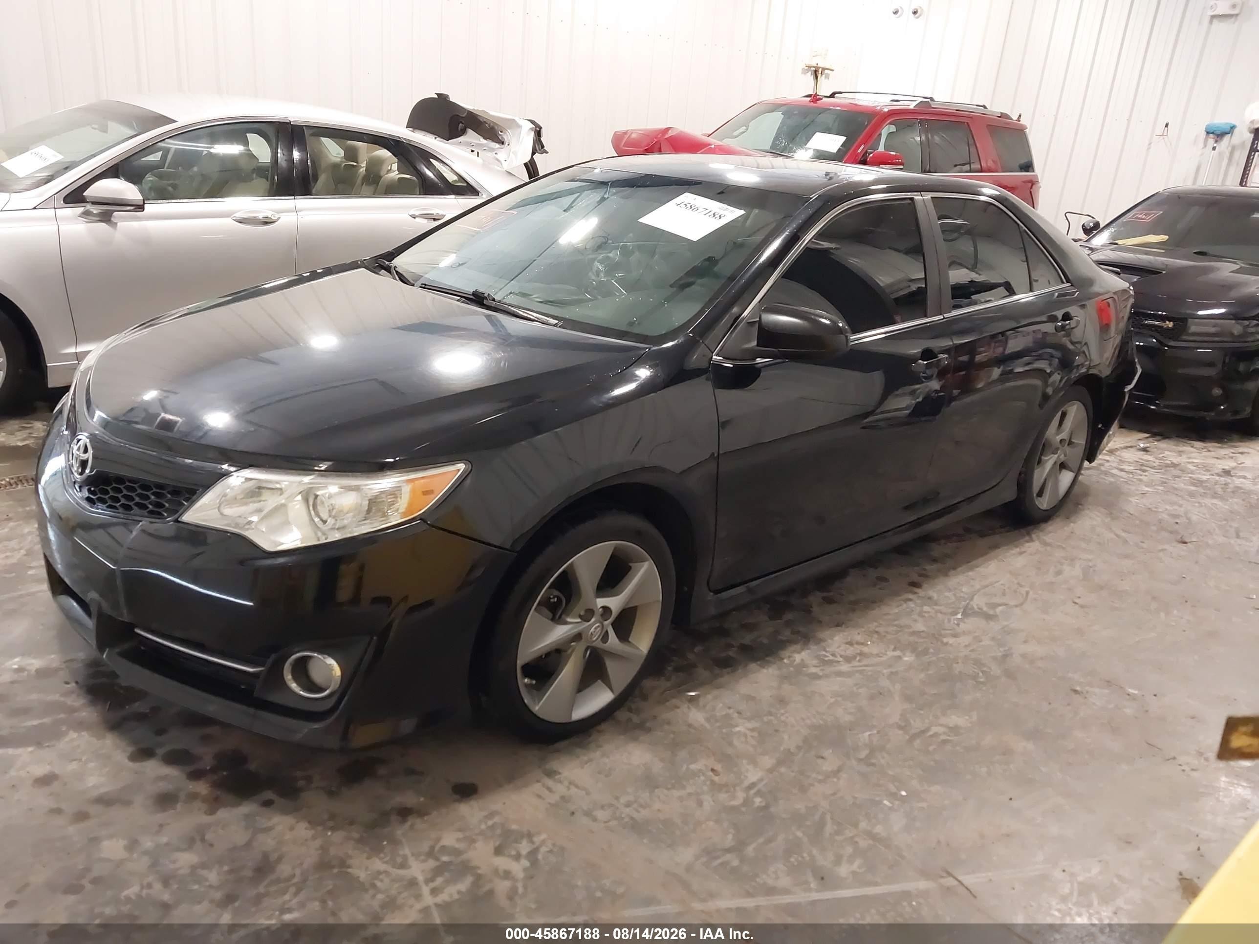 2012 Toyota Camry Se V6 Black vin: 4T1BK1FK6CU008856