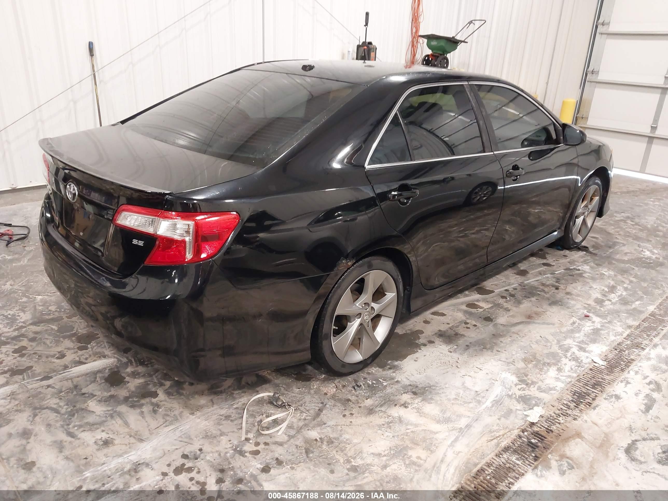 2012 Toyota Camry Se V6 Black vin: 4T1BK1FK6CU008856