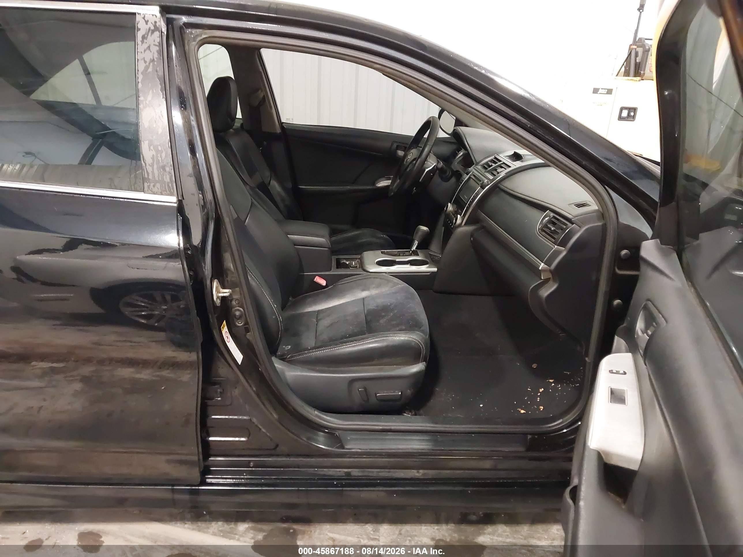 2012 Toyota Camry Se V6 Black vin: 4T1BK1FK6CU008856