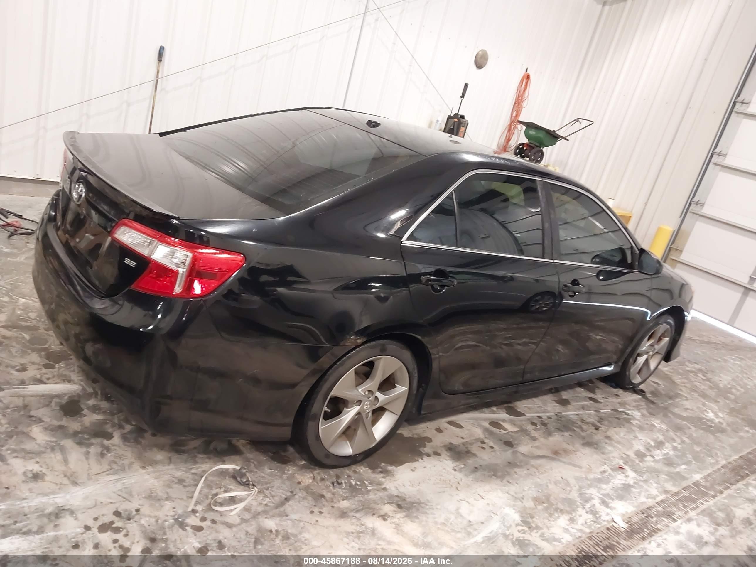 2012 Toyota Camry Se V6 Black vin: 4T1BK1FK6CU008856