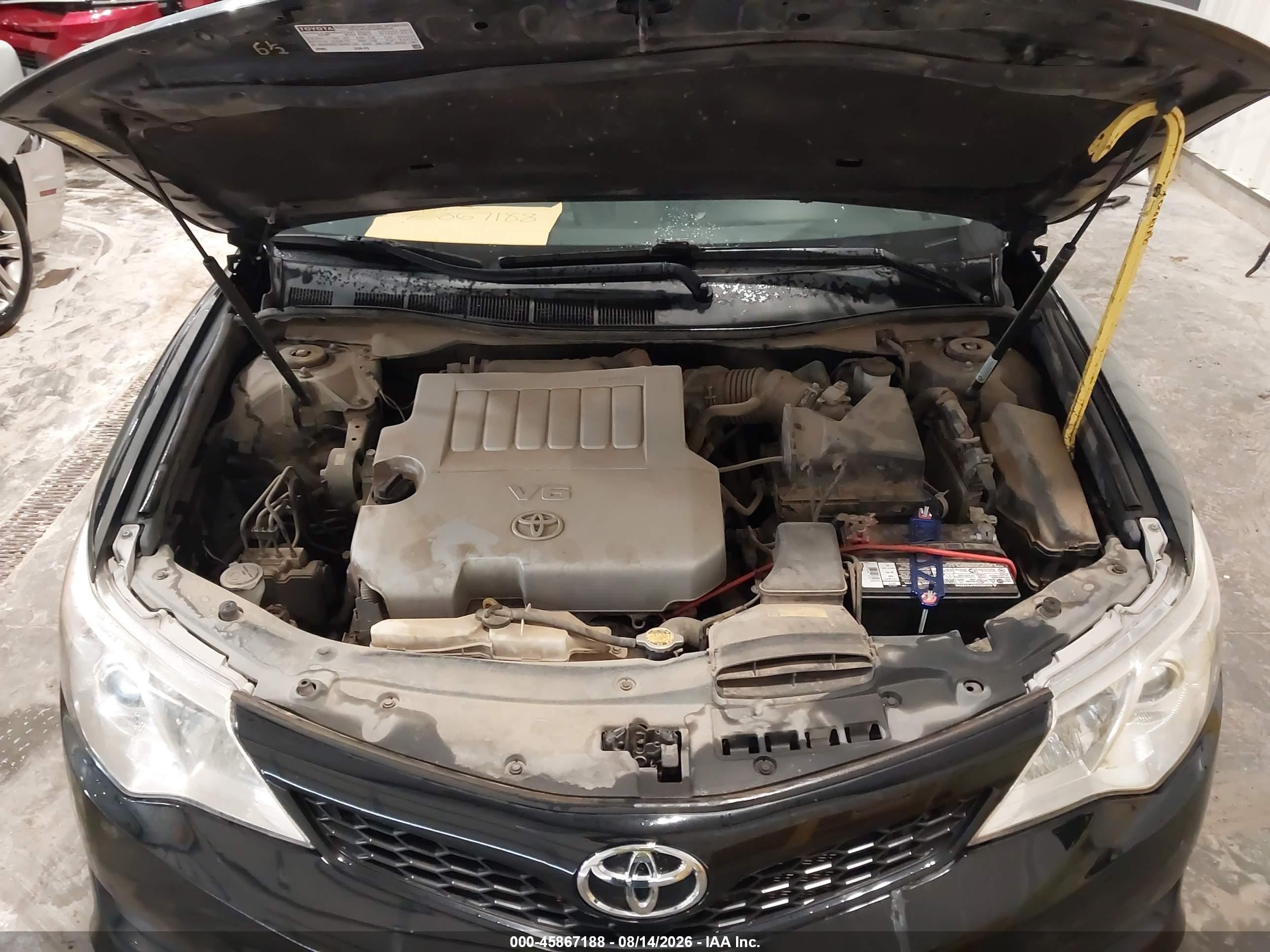 2012 Toyota Camry Se V6 Black vin: 4T1BK1FK6CU008856