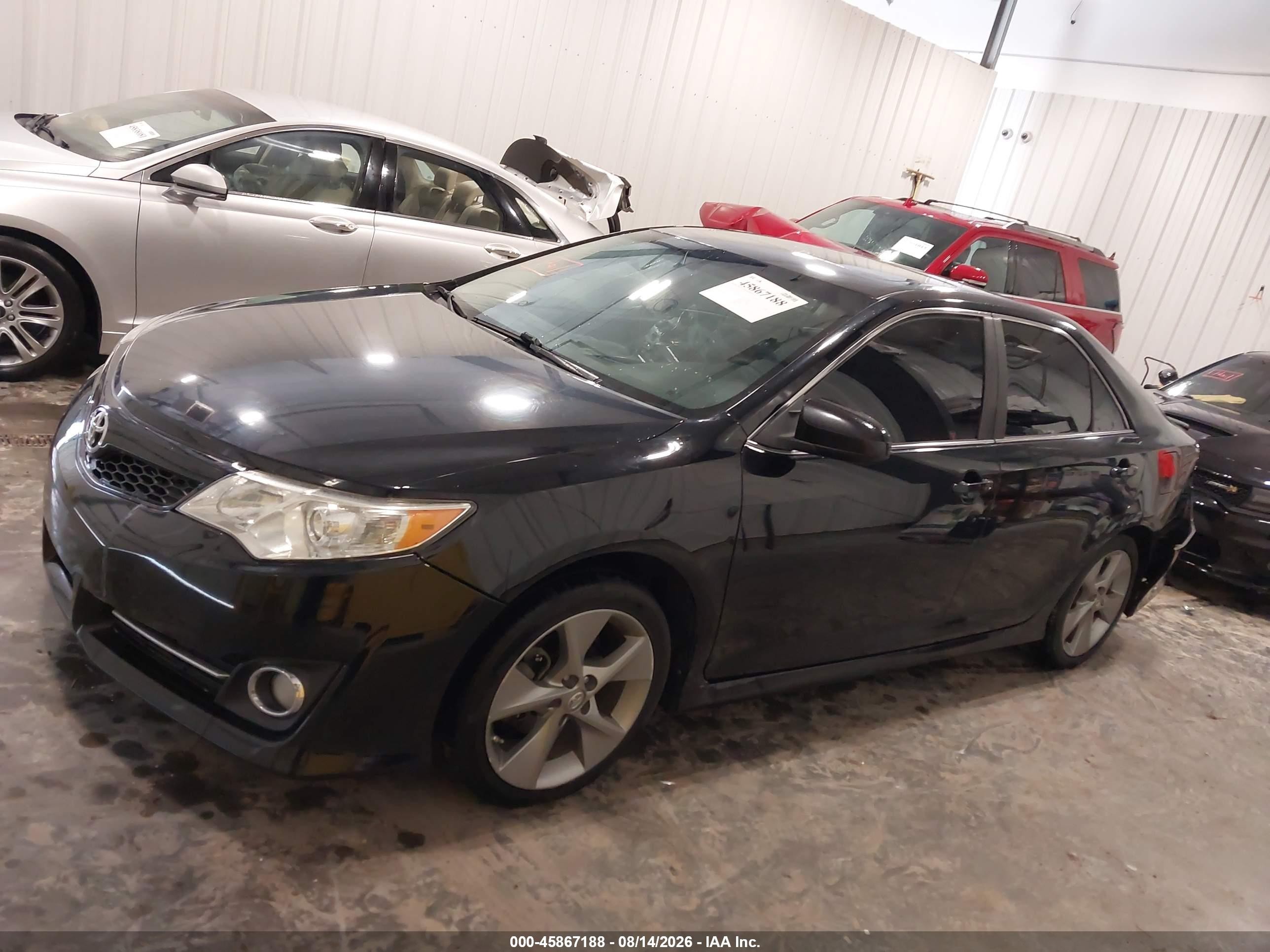 2012 Toyota Camry Se V6 Black vin: 4T1BK1FK6CU008856