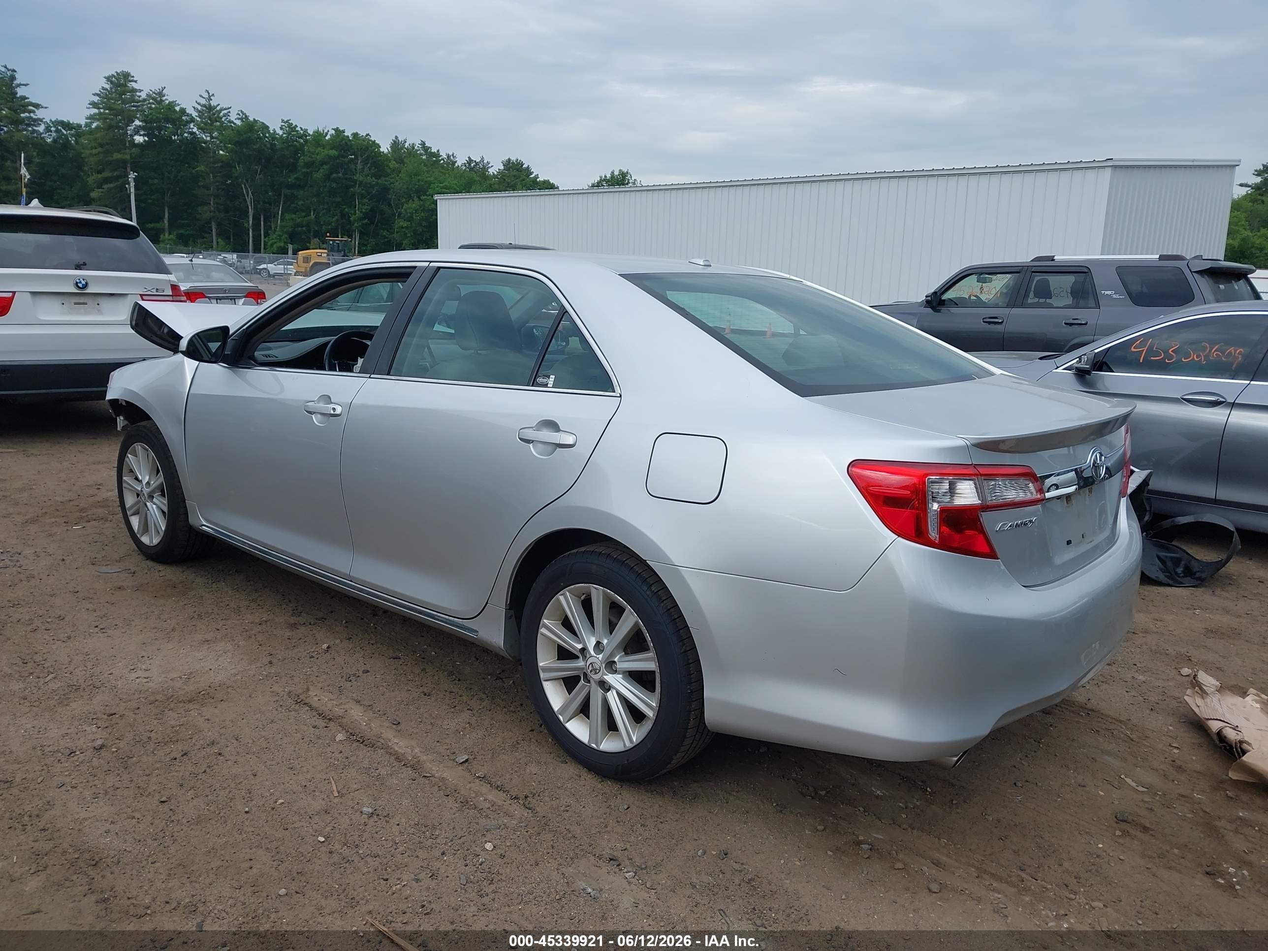 2012 Toyota Camry Xle V6 Silver vin: 4T1BK1FK6CU014561