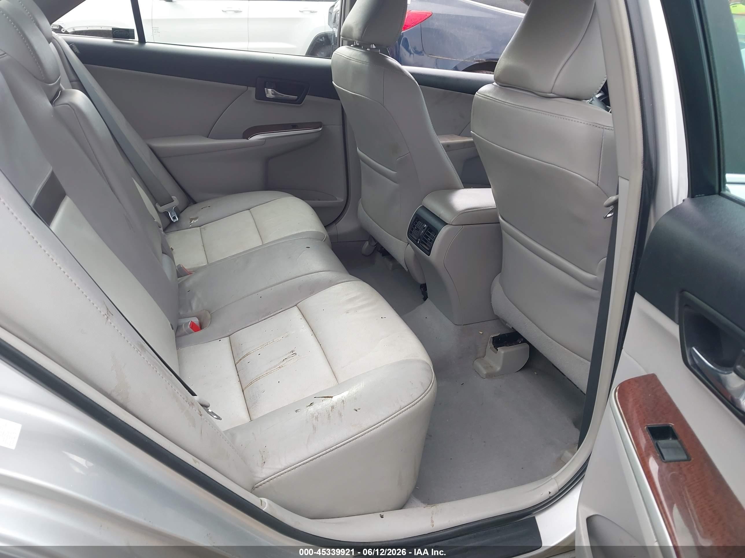 2012 Toyota Camry Xle V6 Silver vin: 4T1BK1FK6CU014561