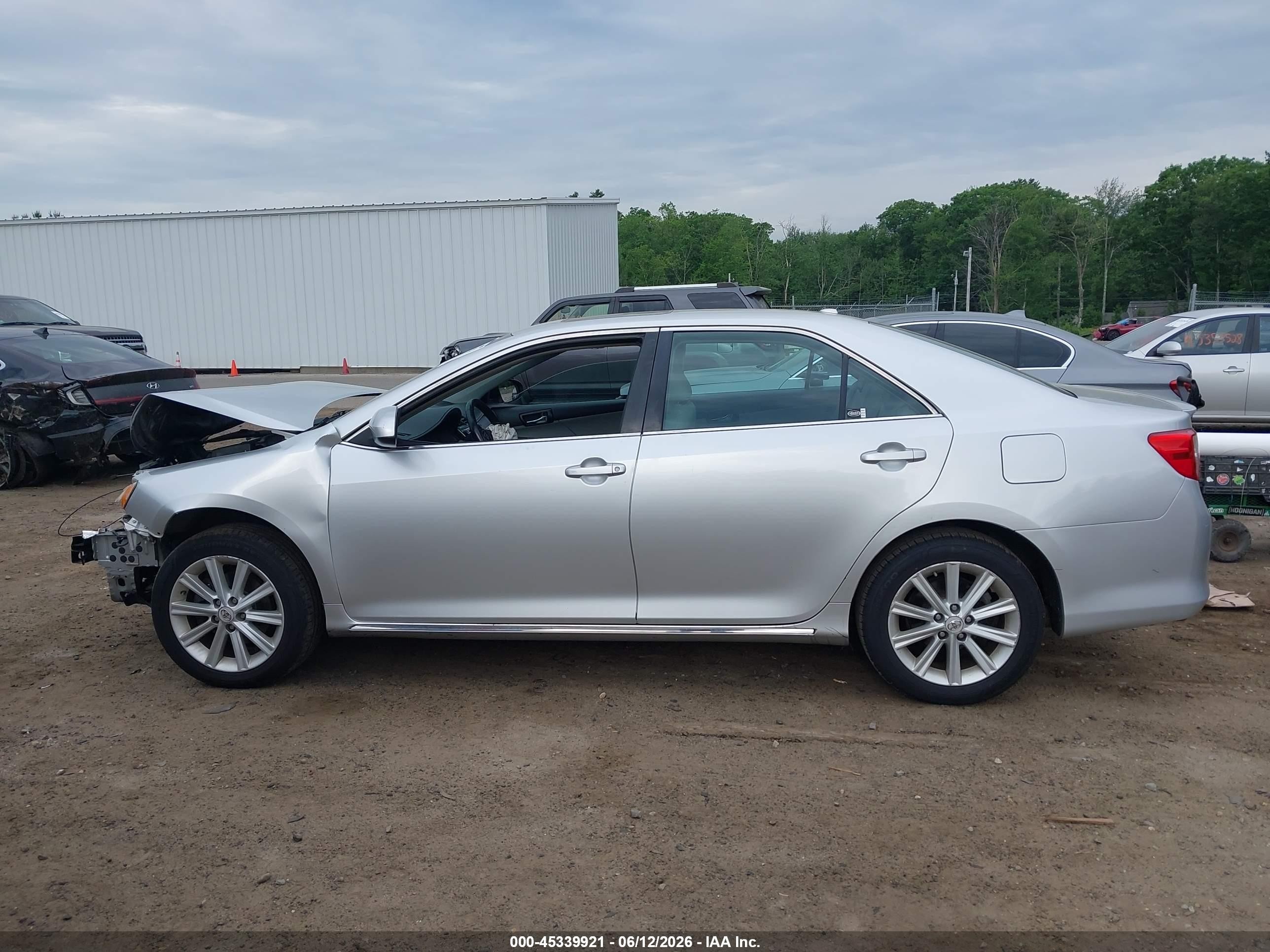 2012 Toyota Camry Xle V6 Silver vin: 4T1BK1FK6CU014561