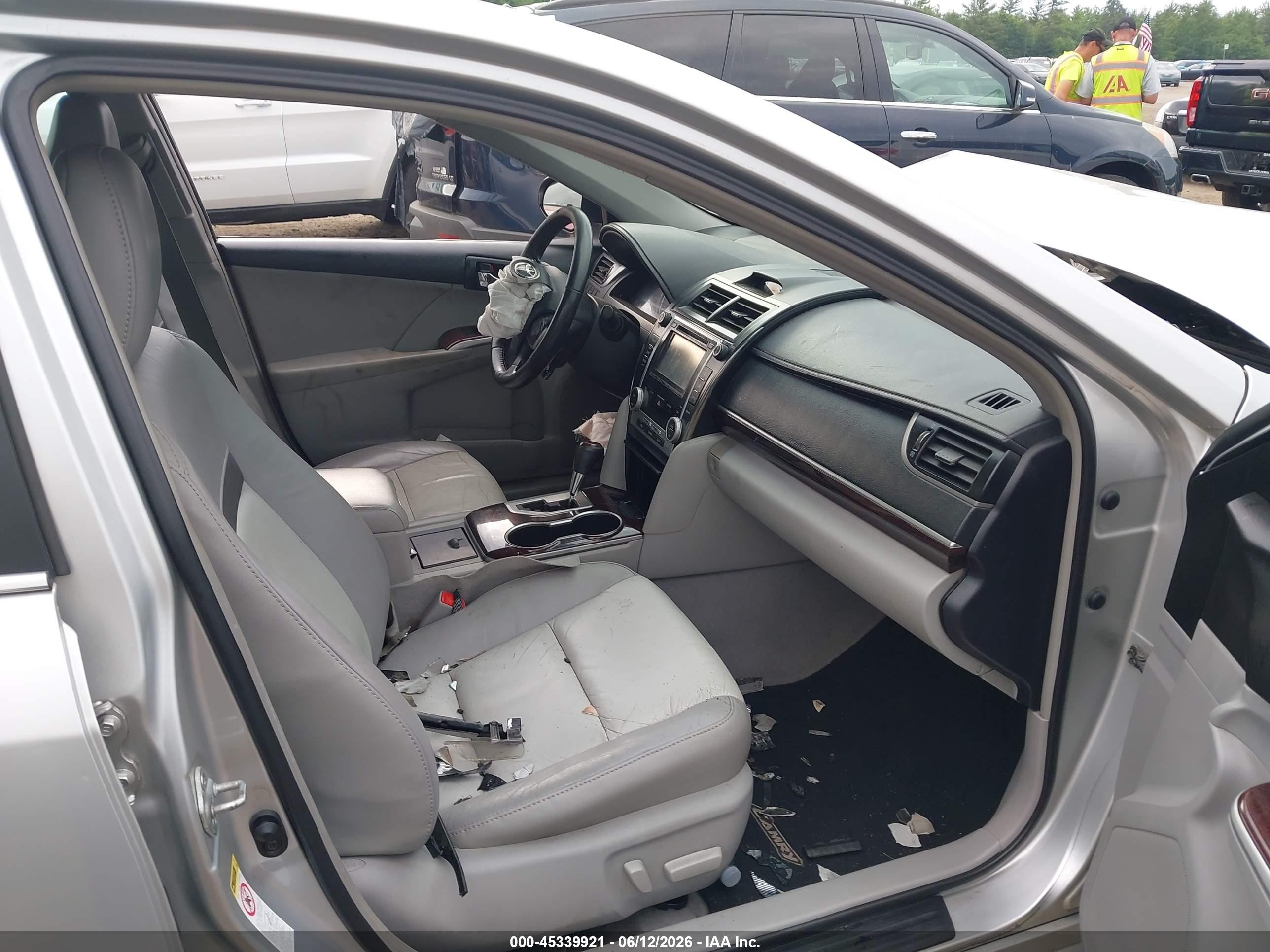 2012 Toyota Camry Xle V6 Silver vin: 4T1BK1FK6CU014561