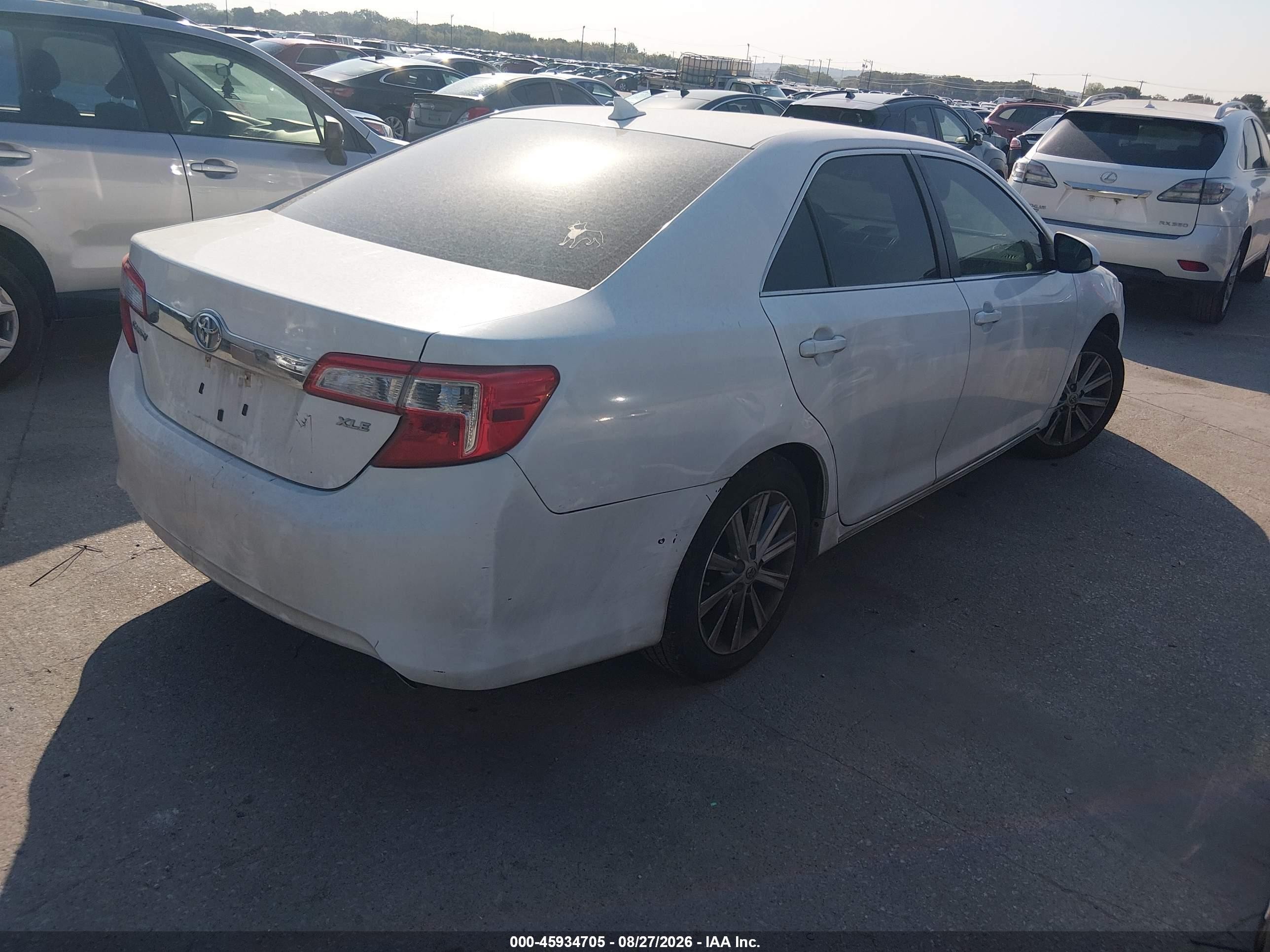 2012 Toyota Camry Xle V6 White vin: 4T1BK1FK6CU501100