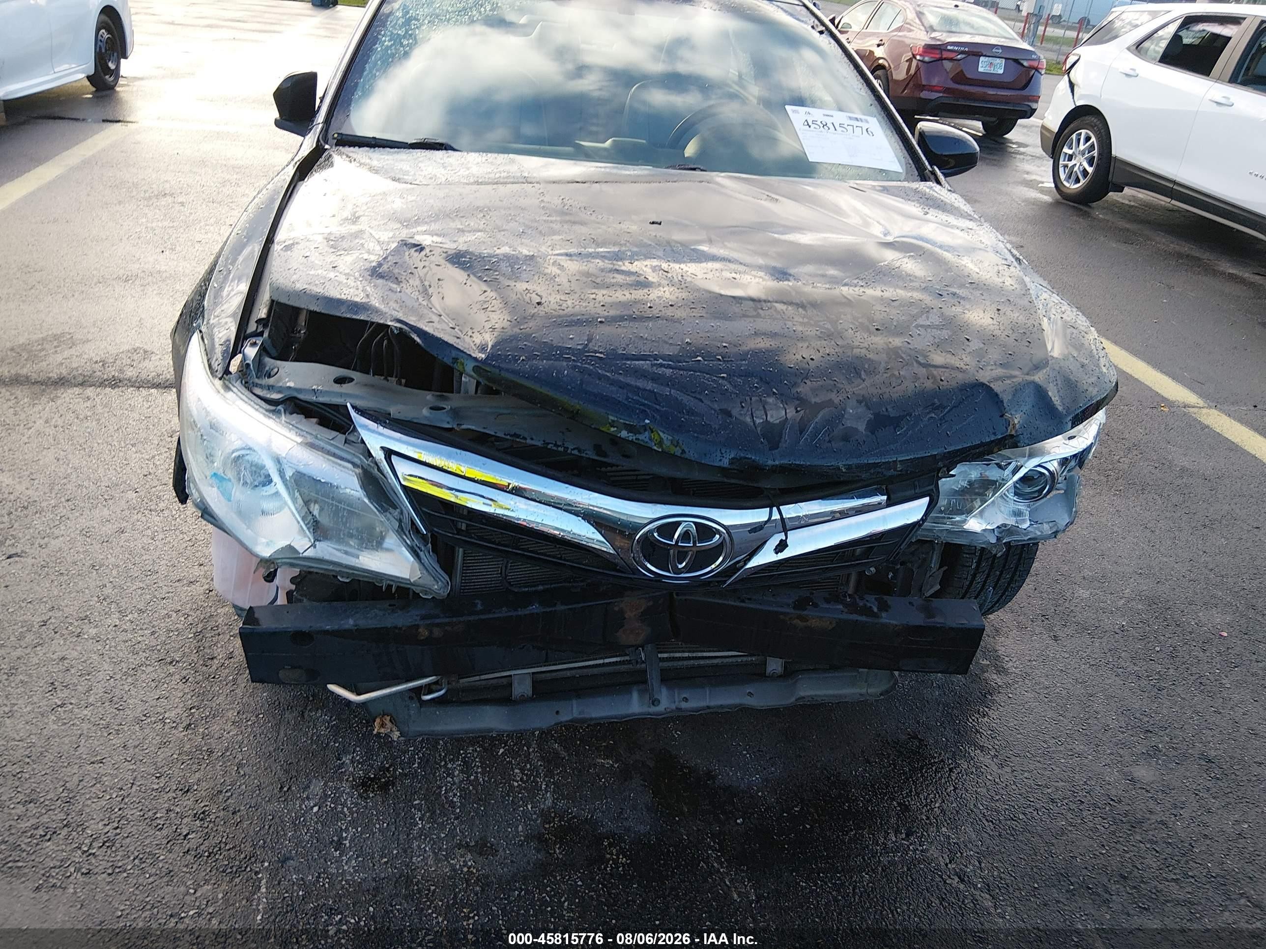 2012 Toyota Camry Xle V6 Black vin: 4T1BK1FK6CU504868