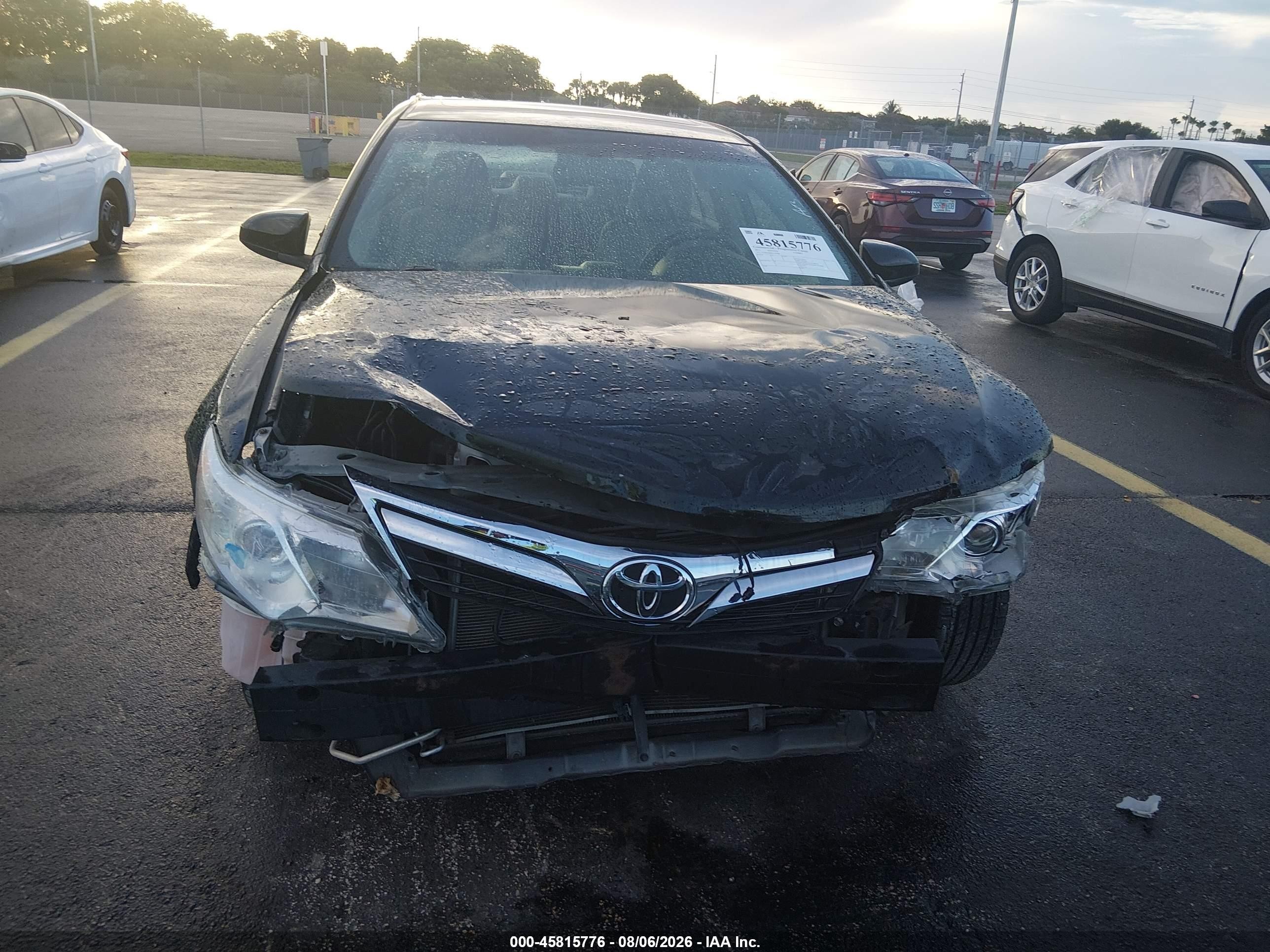 2012 Toyota Camry Xle V6 Black vin: 4T1BK1FK6CU504868