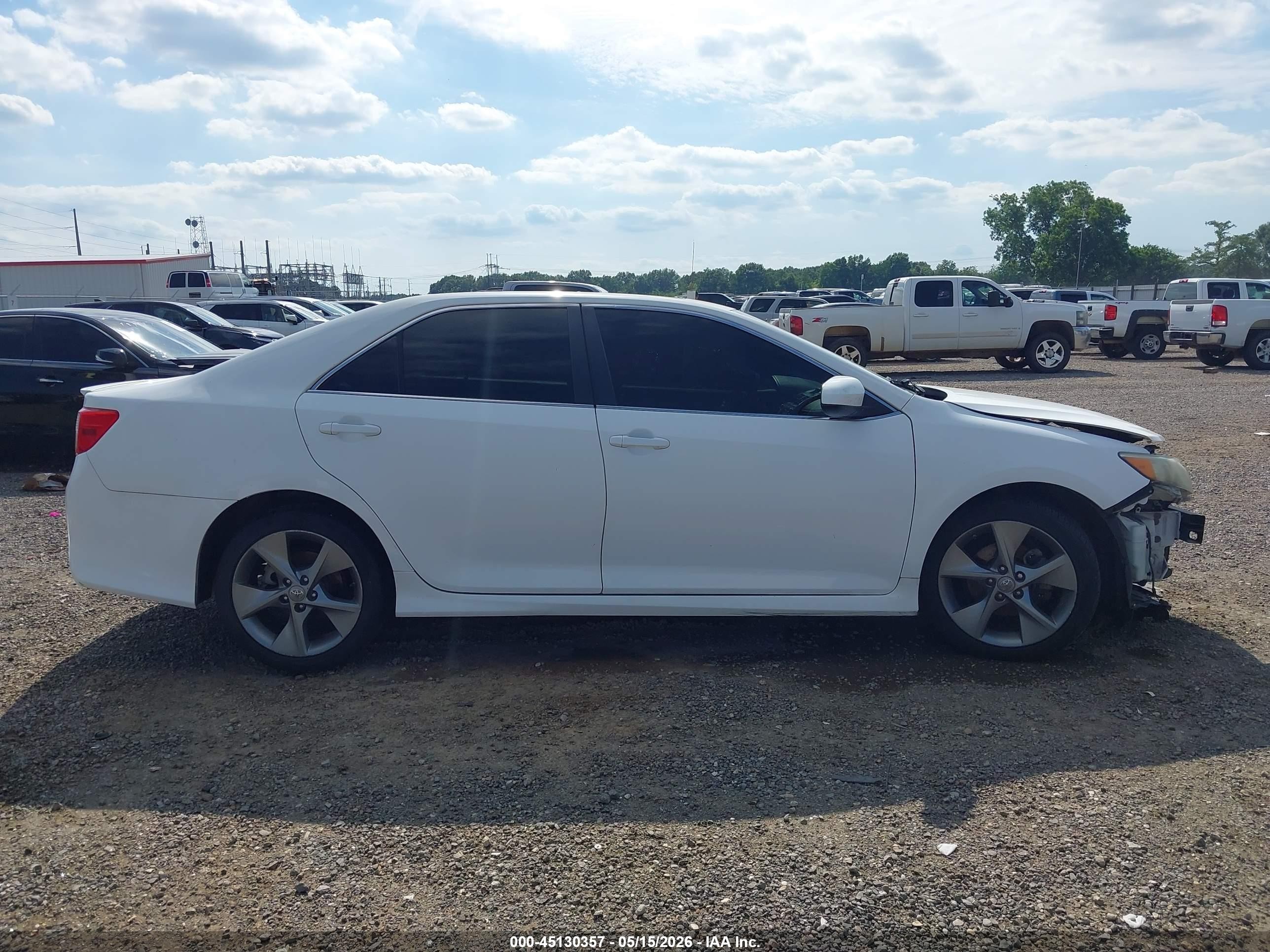 2012 Toyota Camry Se V6 White vin: 4T1BK1FK6CU505017