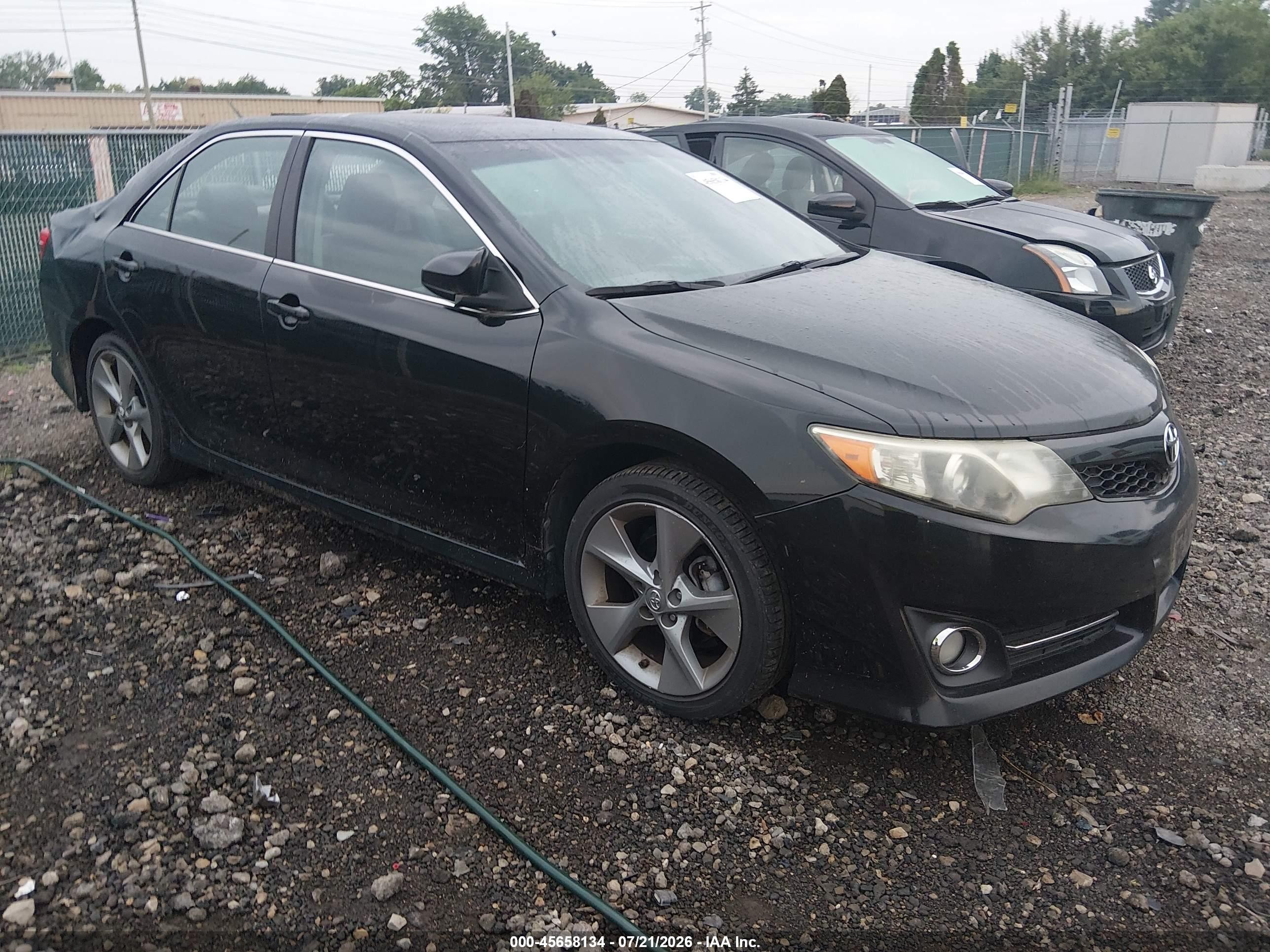 2012 Toyota Camry Se V6 Black vin: 4T1BK1FK6CU511819