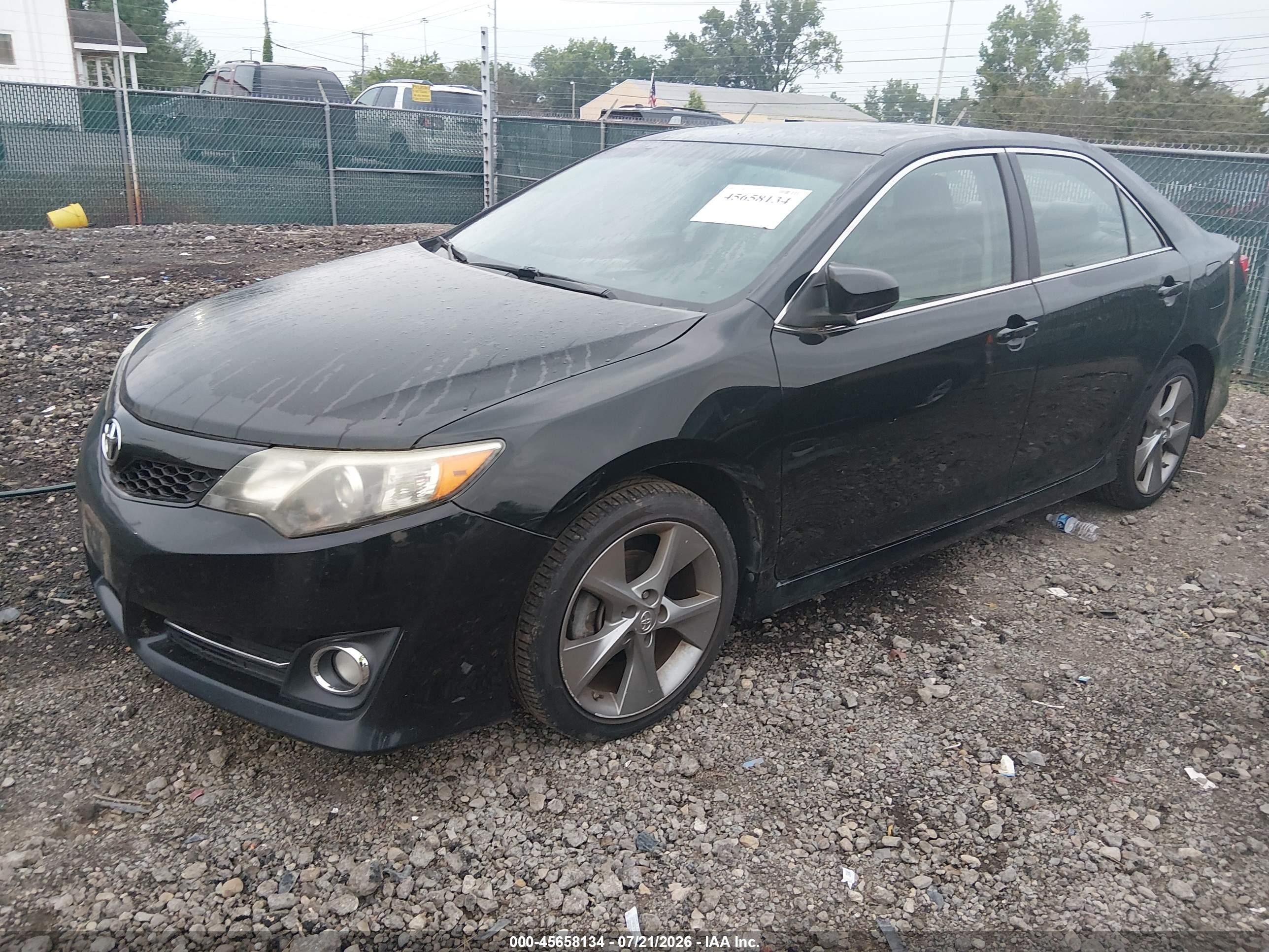 2012 Toyota Camry Se V6 Black vin: 4T1BK1FK6CU511819