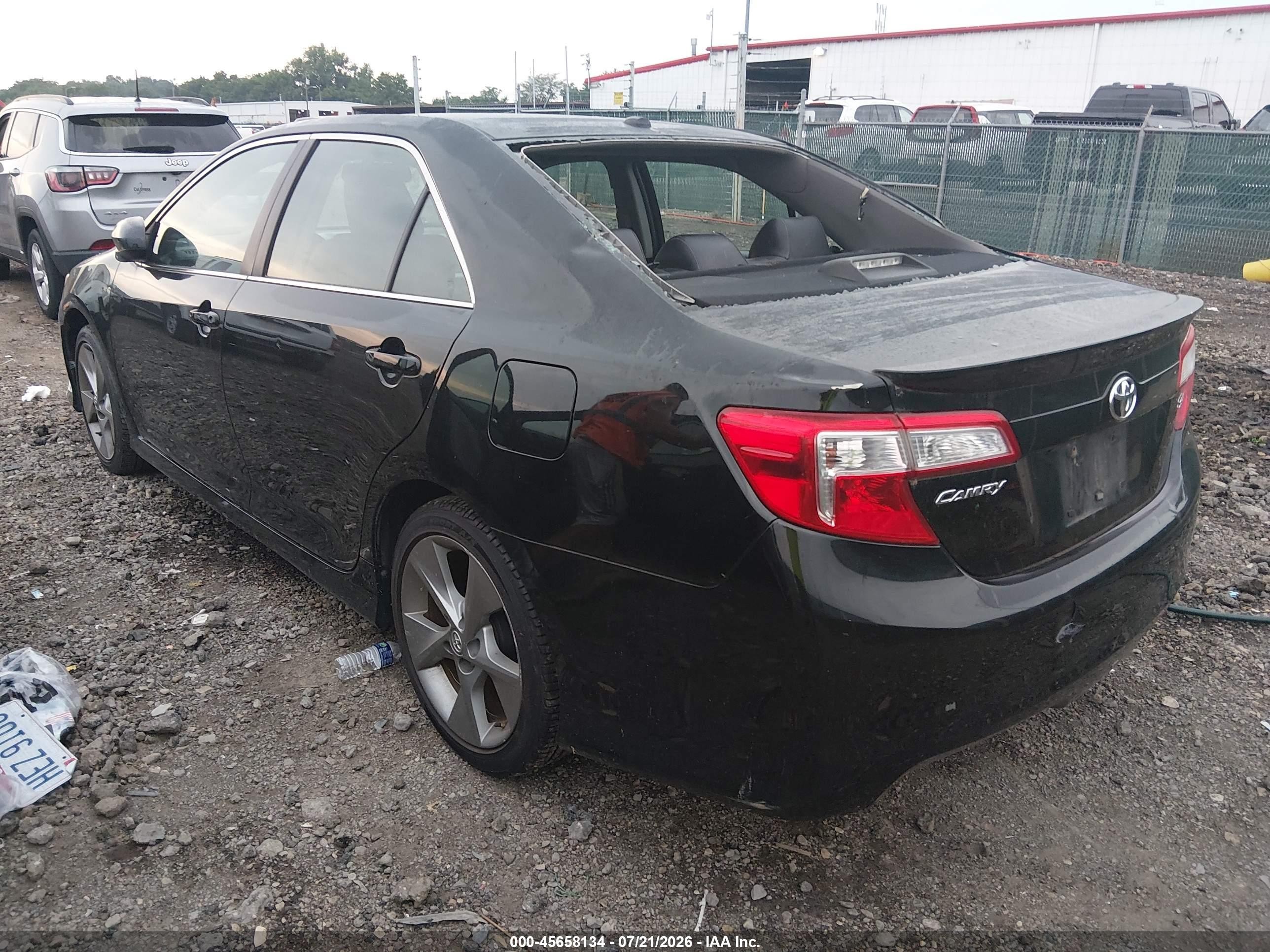 2012 Toyota Camry Se V6 Black vin: 4T1BK1FK6CU511819