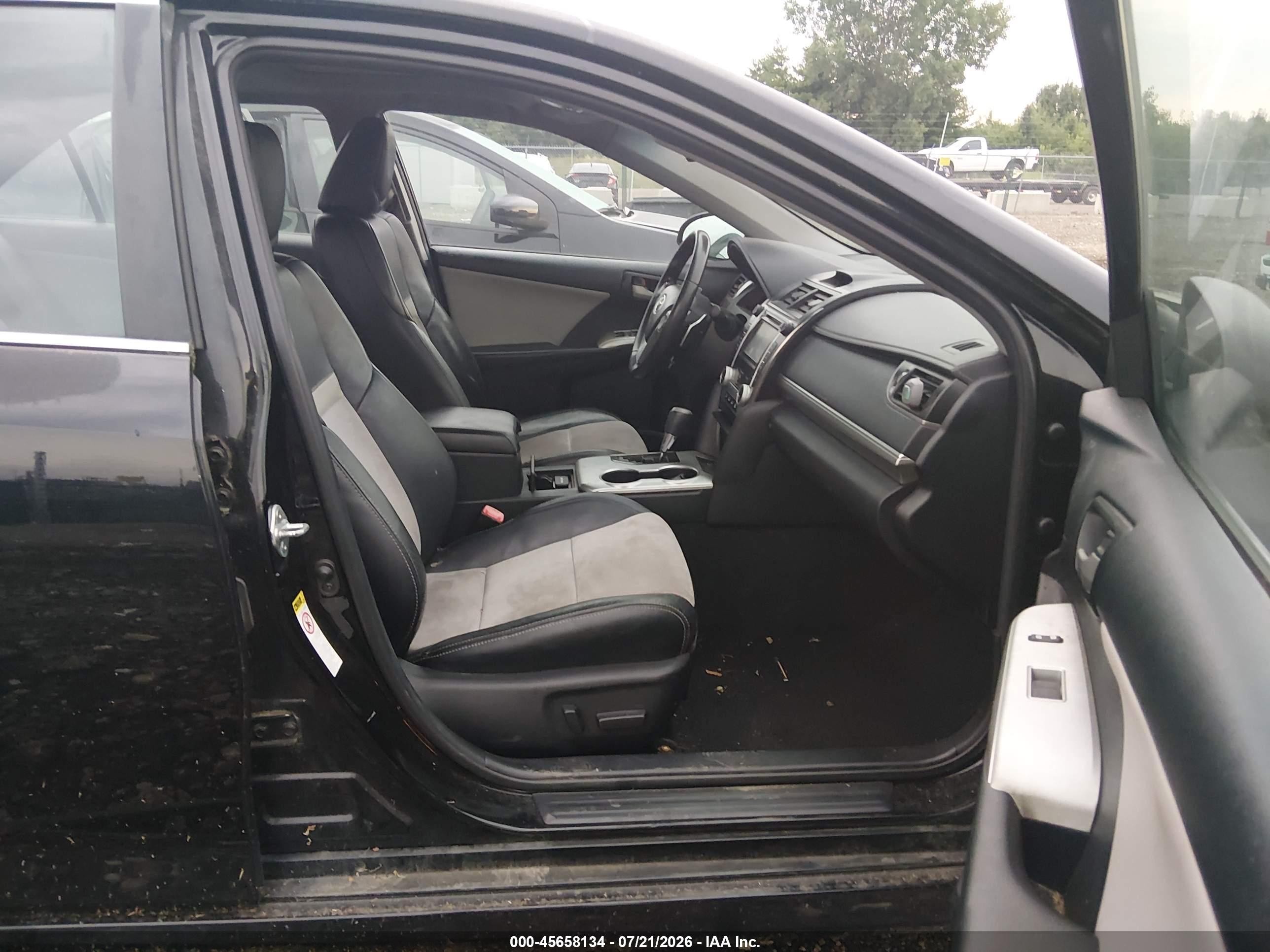 2012 Toyota Camry Se V6 Black vin: 4T1BK1FK6CU511819