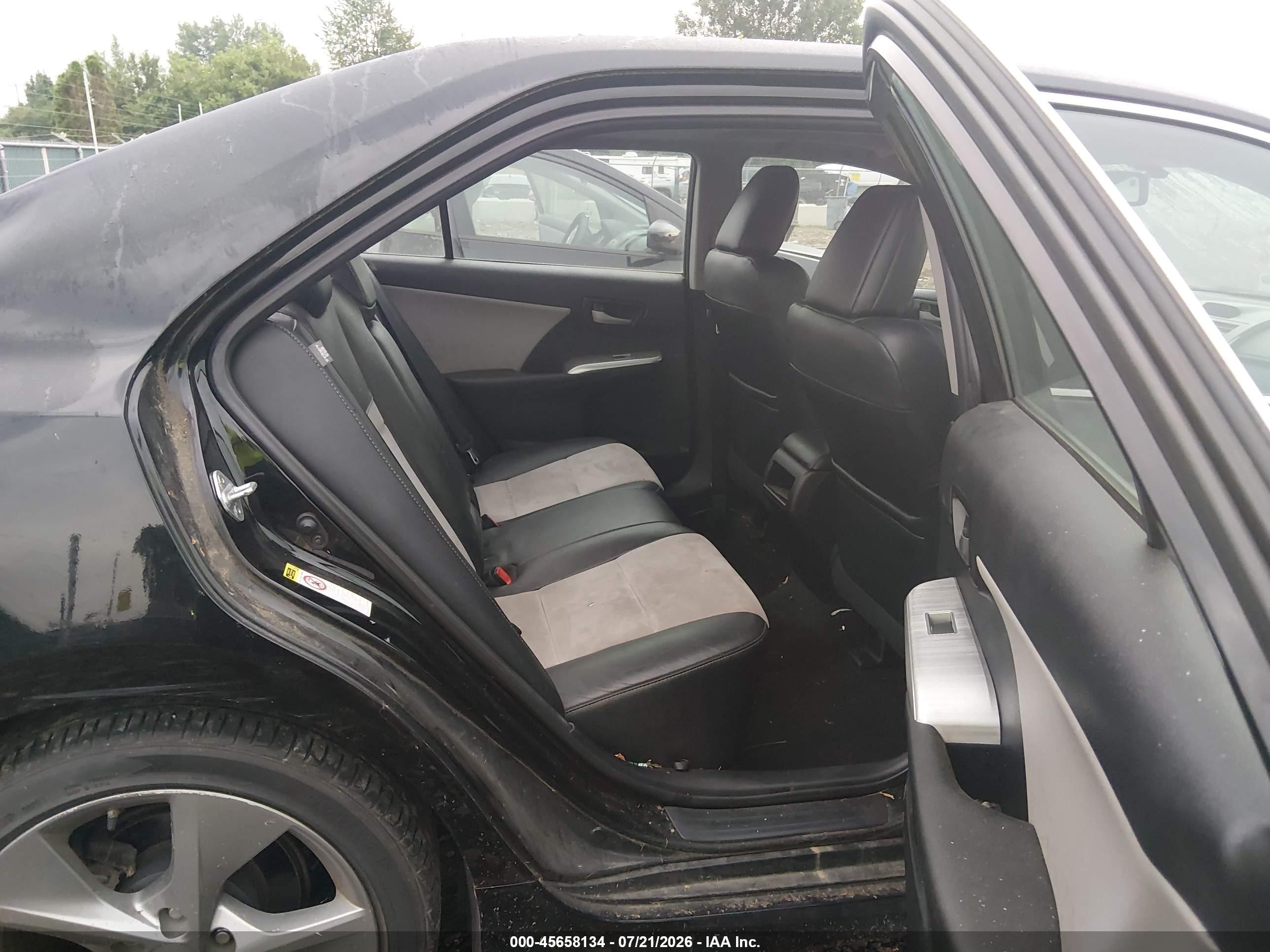 2012 Toyota Camry Se V6 Black vin: 4T1BK1FK6CU511819