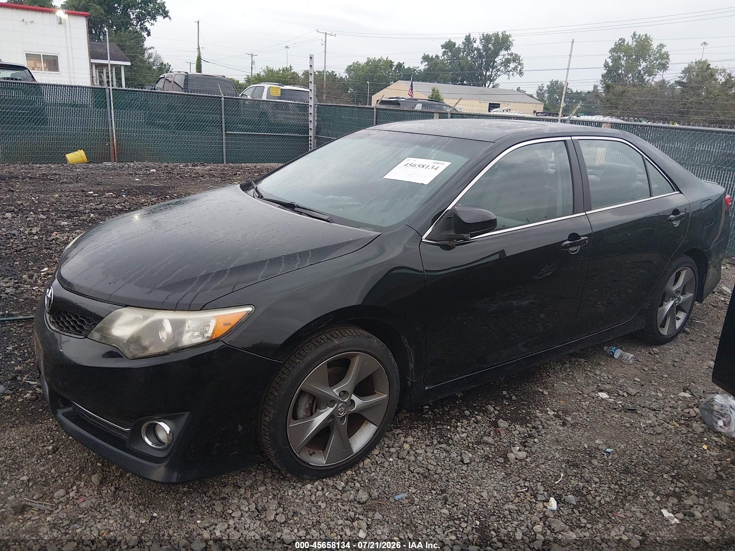 2012 Toyota Camry Se V6 Black vin: 4T1BK1FK6CU511819
