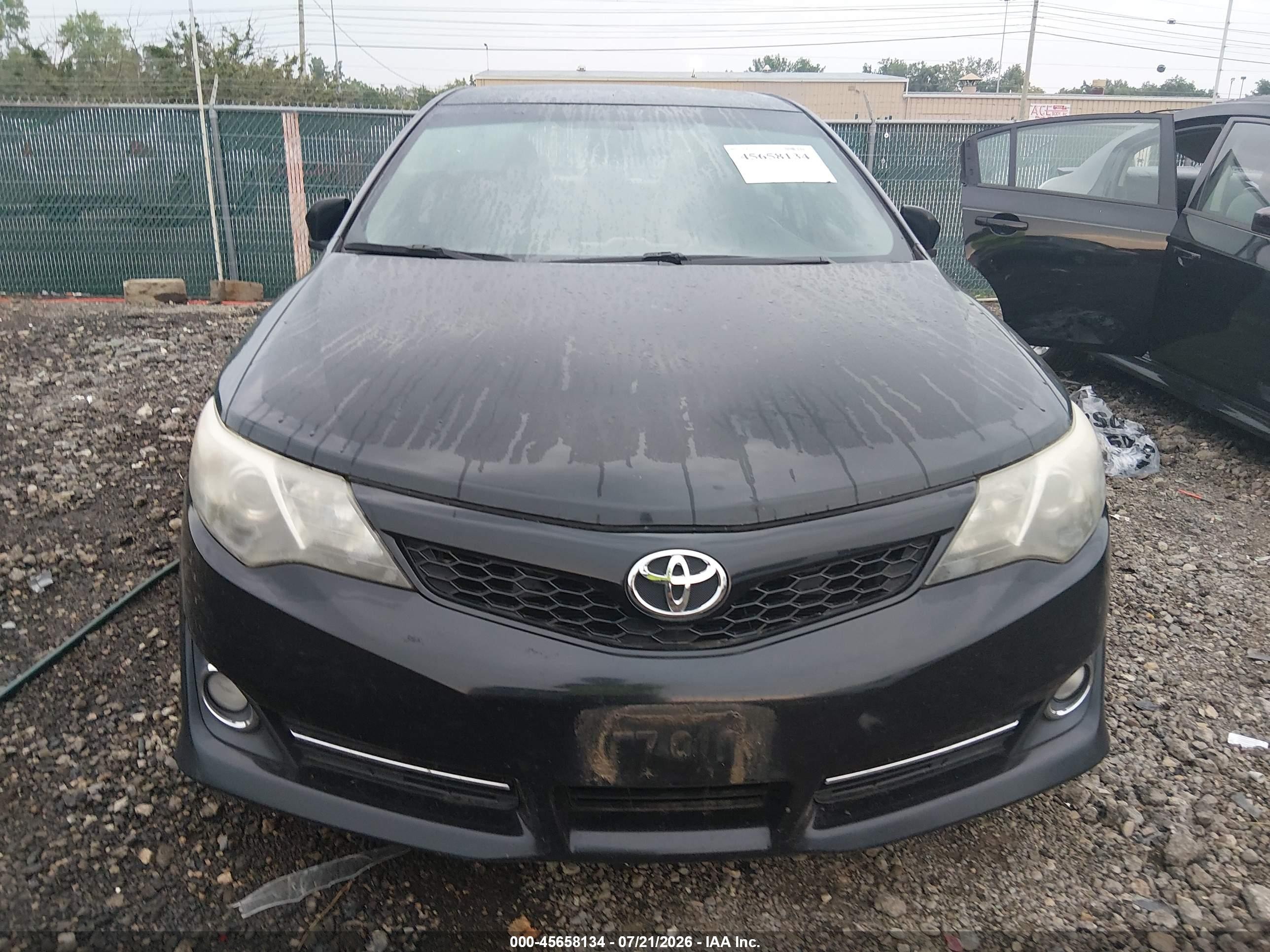 2012 Toyota Camry Se V6 Black vin: 4T1BK1FK6CU511819