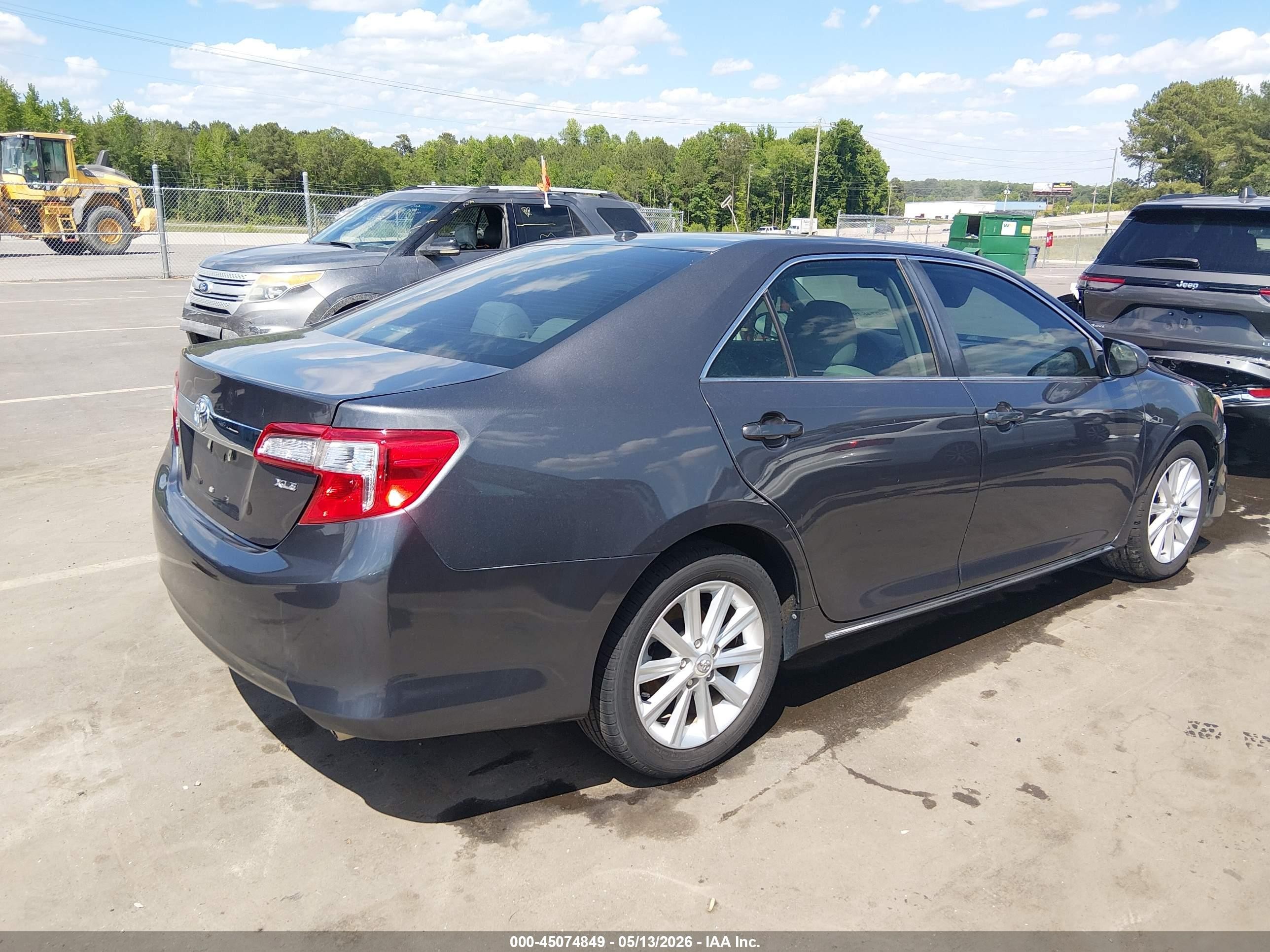 2012 Toyota Camry Xle V6 Gray vin: 4T1BK1FK6CU524859