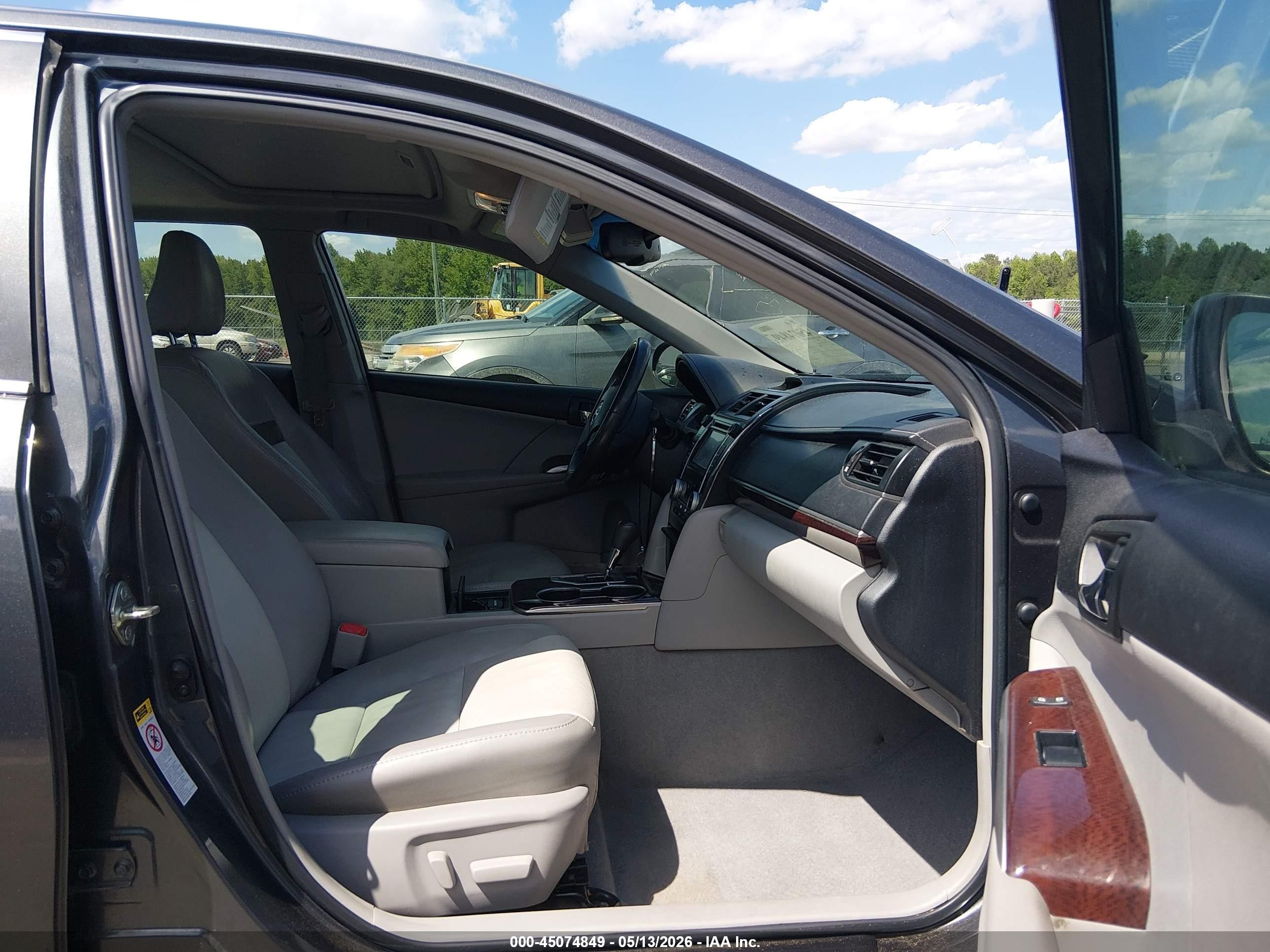 2012 Toyota Camry Xle V6 Gray vin: 4T1BK1FK6CU524859