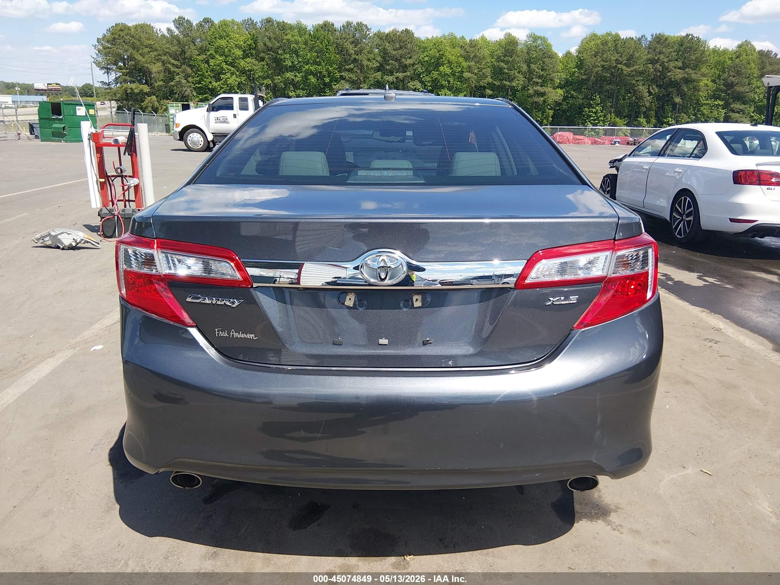 2012 Toyota Camry Xle V6 Gray vin: 4T1BK1FK6CU524859
