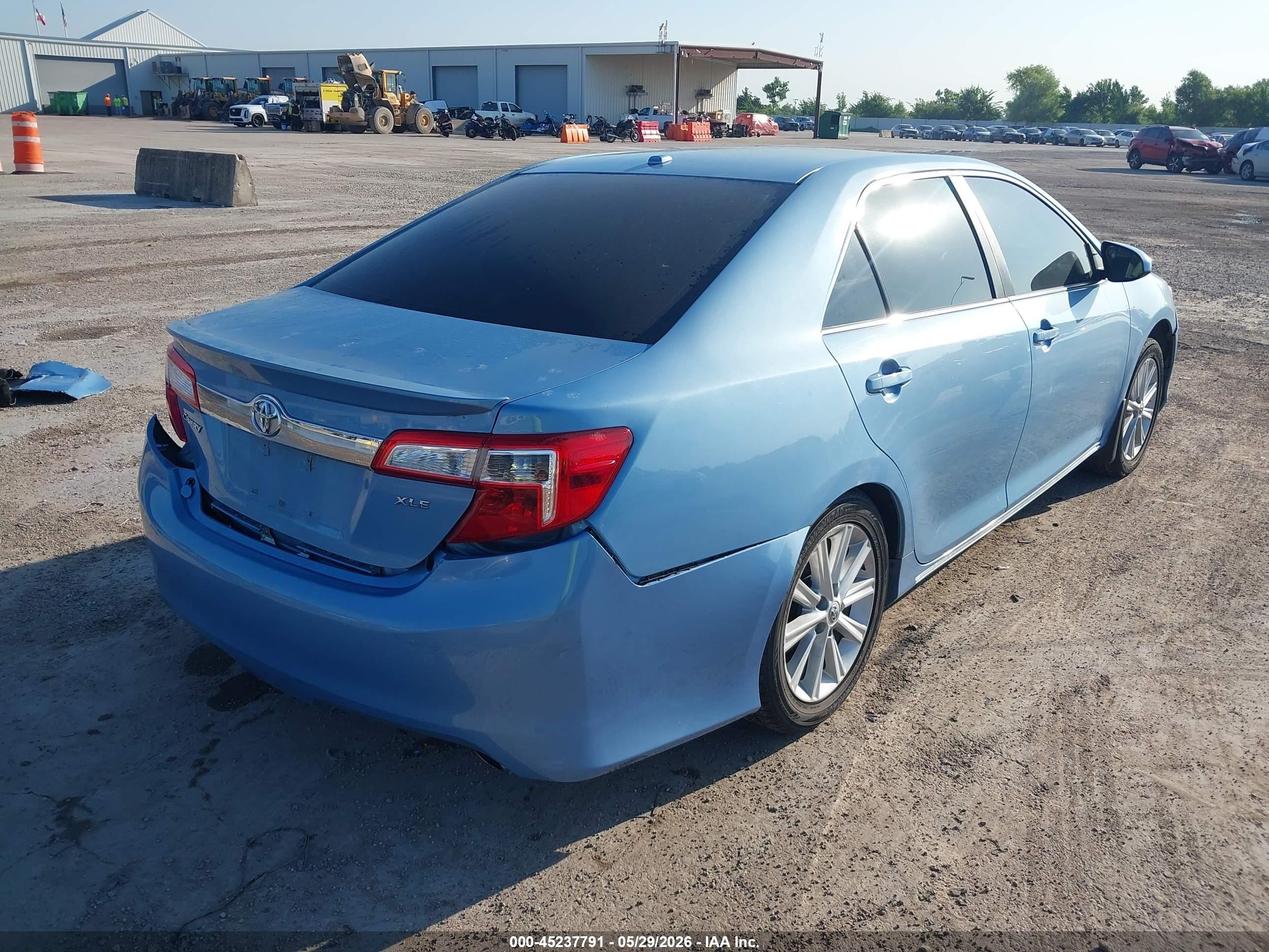 2013 Toyota Camry Xle V6 Blue vin: 4T1BK1FK6DU527522