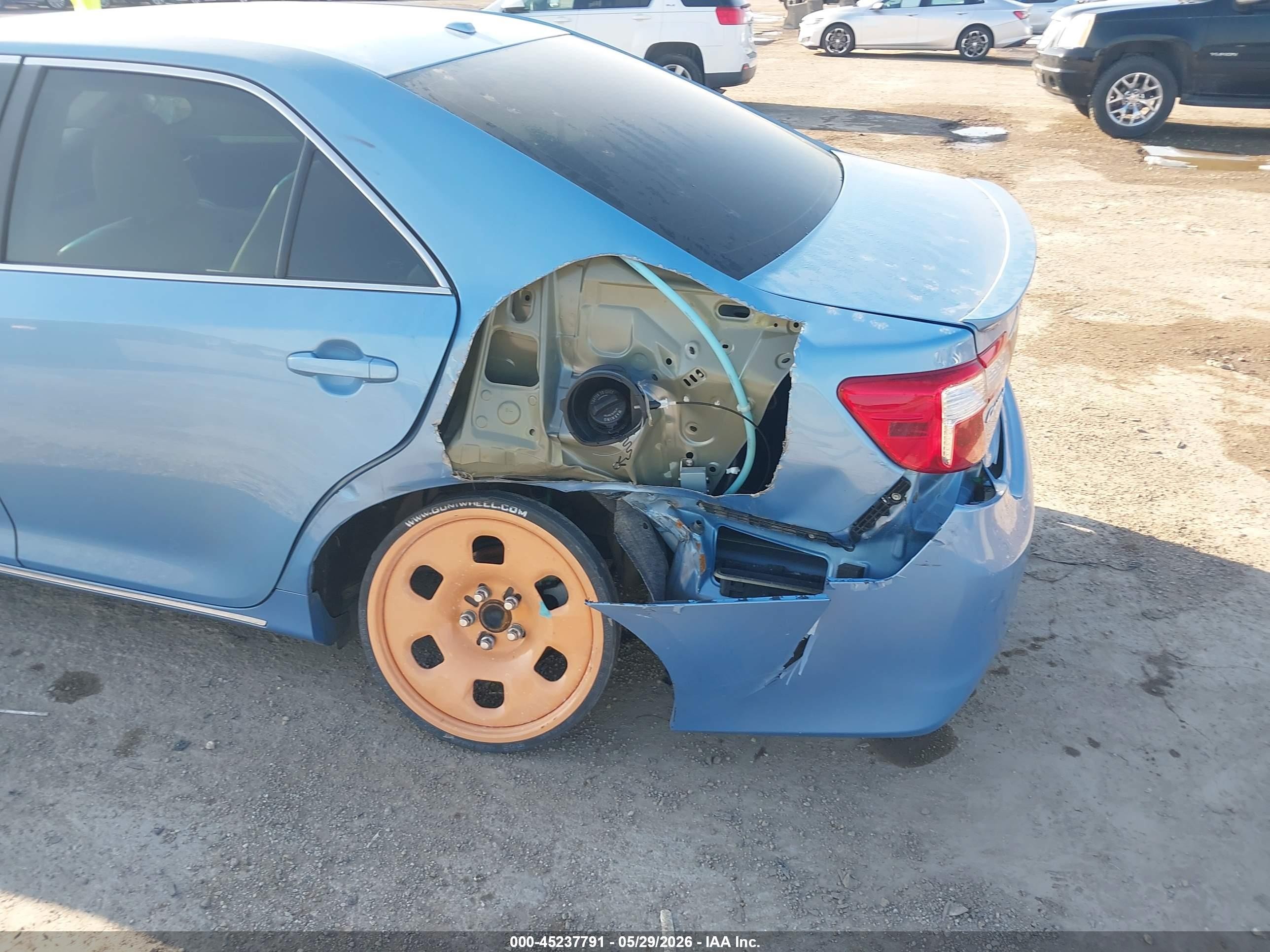 2013 Toyota Camry Xle V6 Blue vin: 4T1BK1FK6DU527522