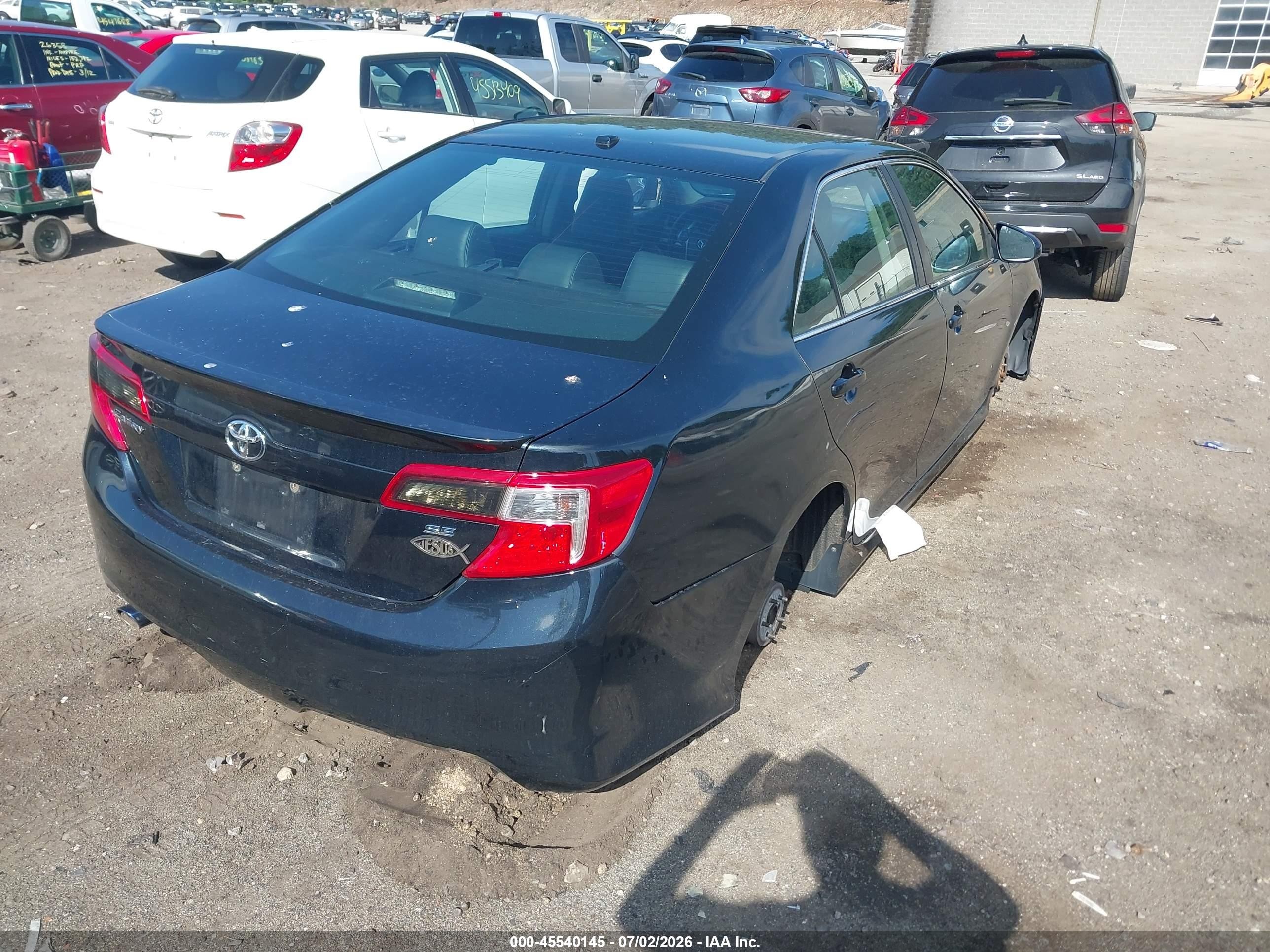 2013 Toyota Camry Se V6 Gray vin: 4T1BK1FK6DU528430