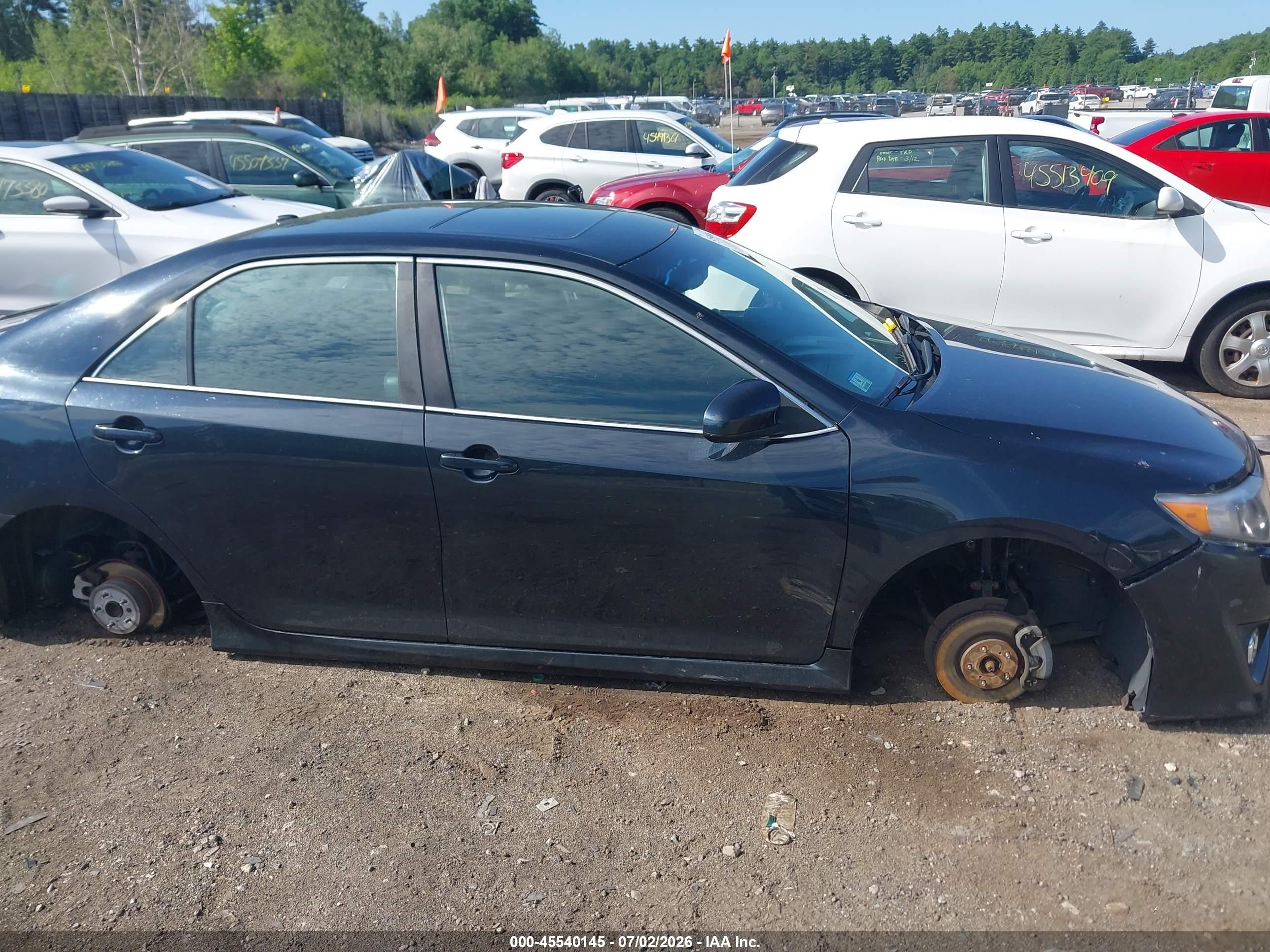 2013 Toyota Camry Se V6 Gray vin: 4T1BK1FK6DU528430