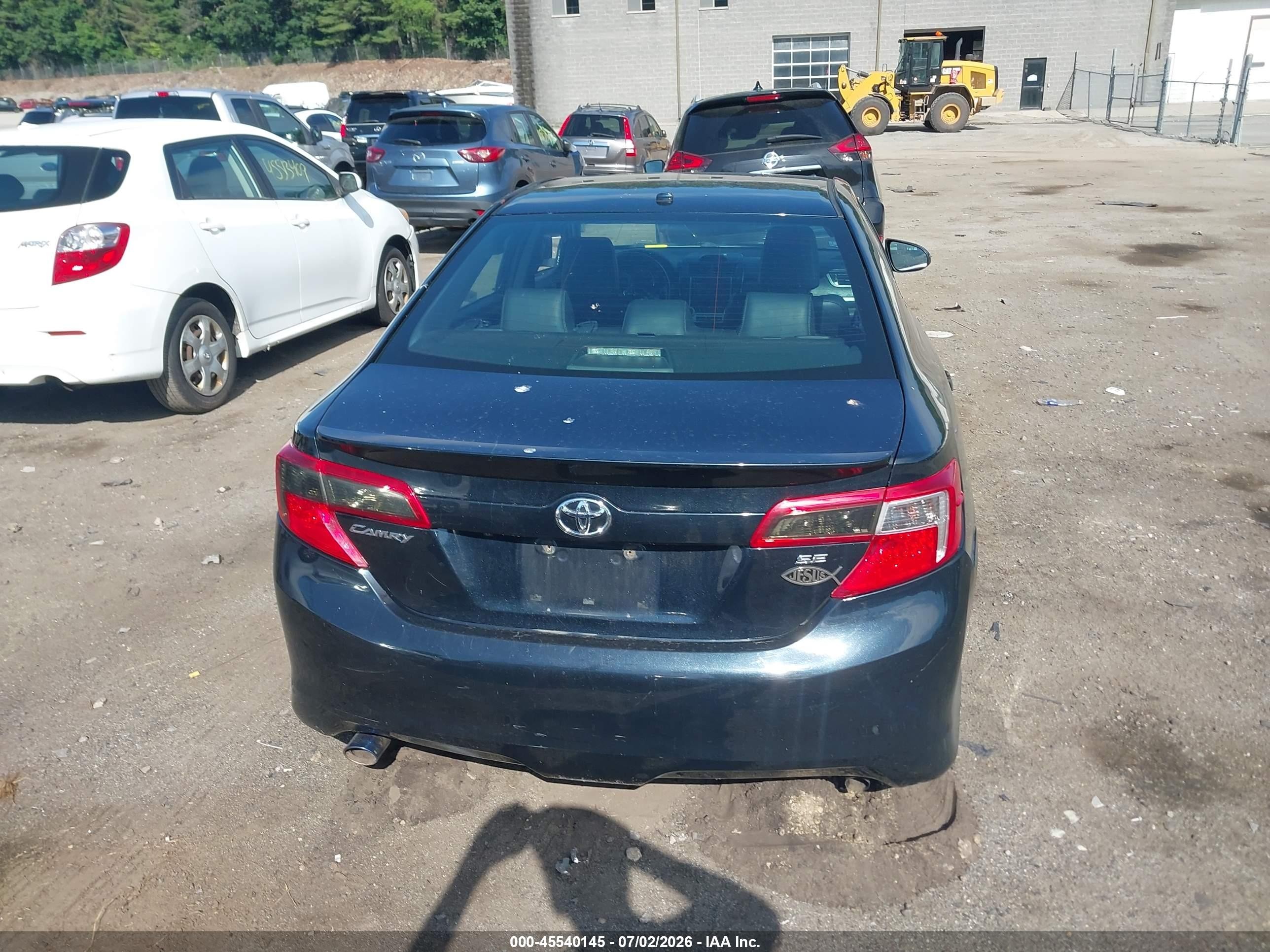 2013 Toyota Camry Se V6 Gray vin: 4T1BK1FK6DU528430