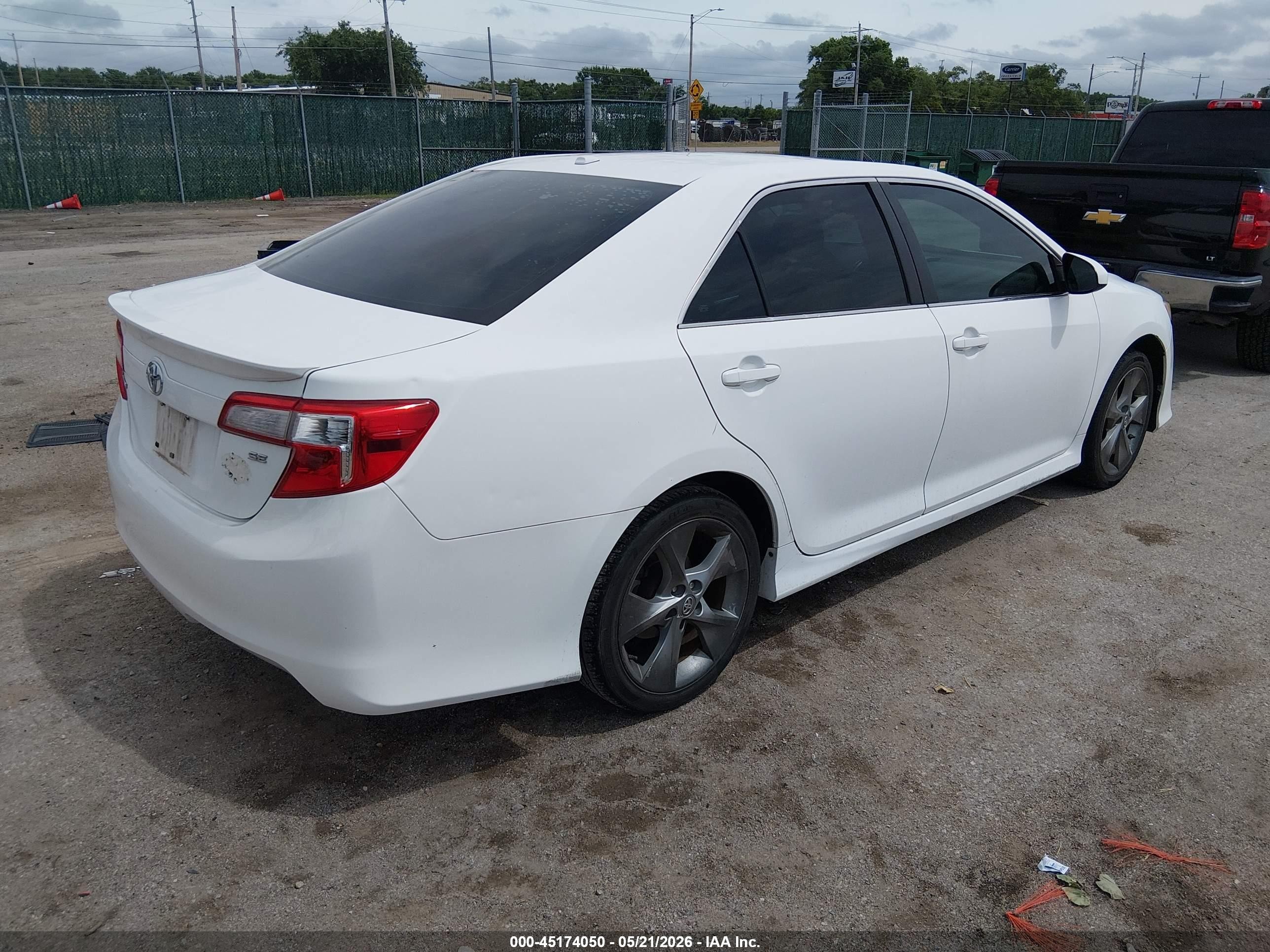2013 Toyota Camry Se V6 White vin: 4T1BK1FK6DU531196