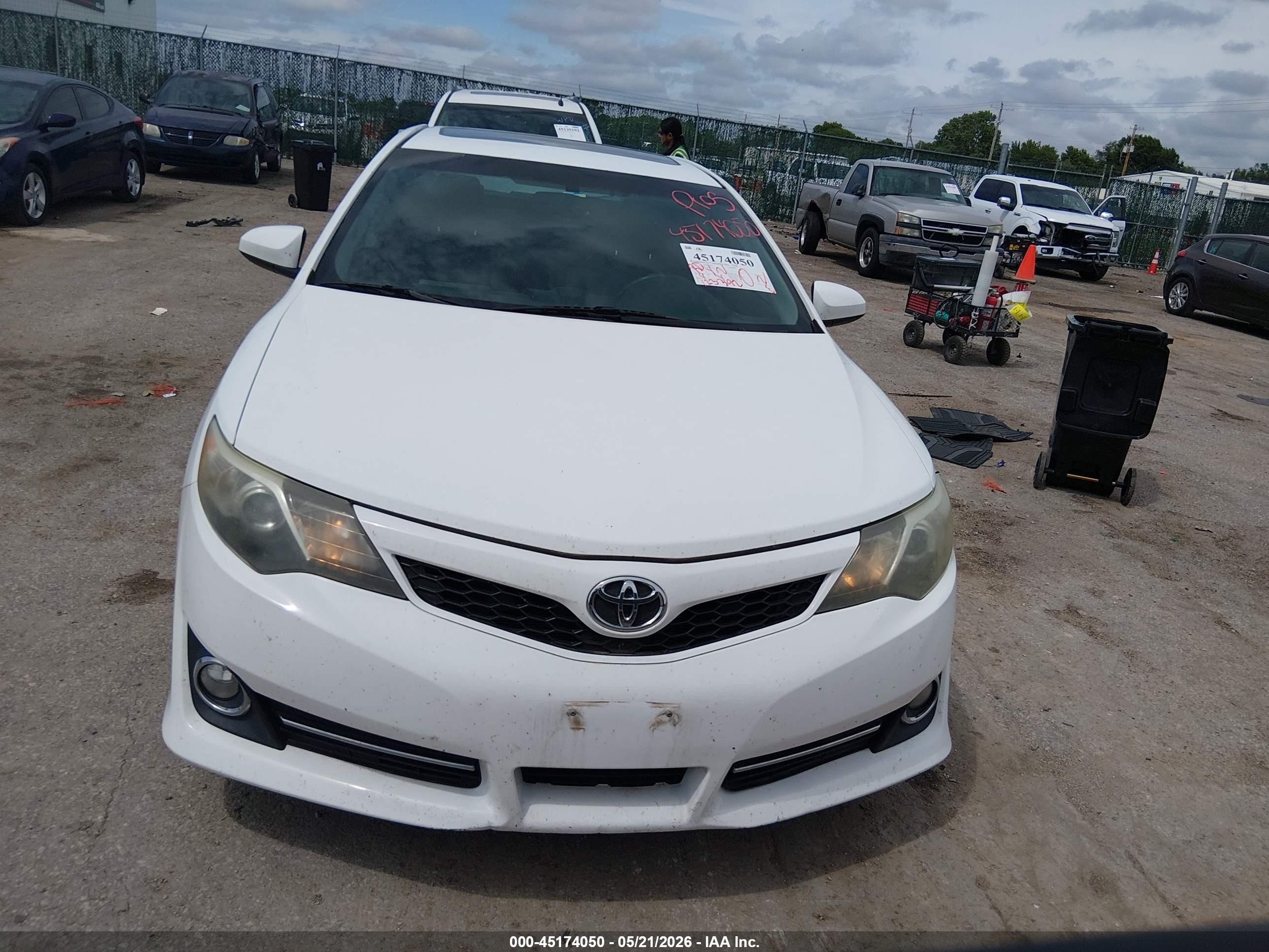 2013 Toyota Camry Se V6 White vin: 4T1BK1FK6DU531196
