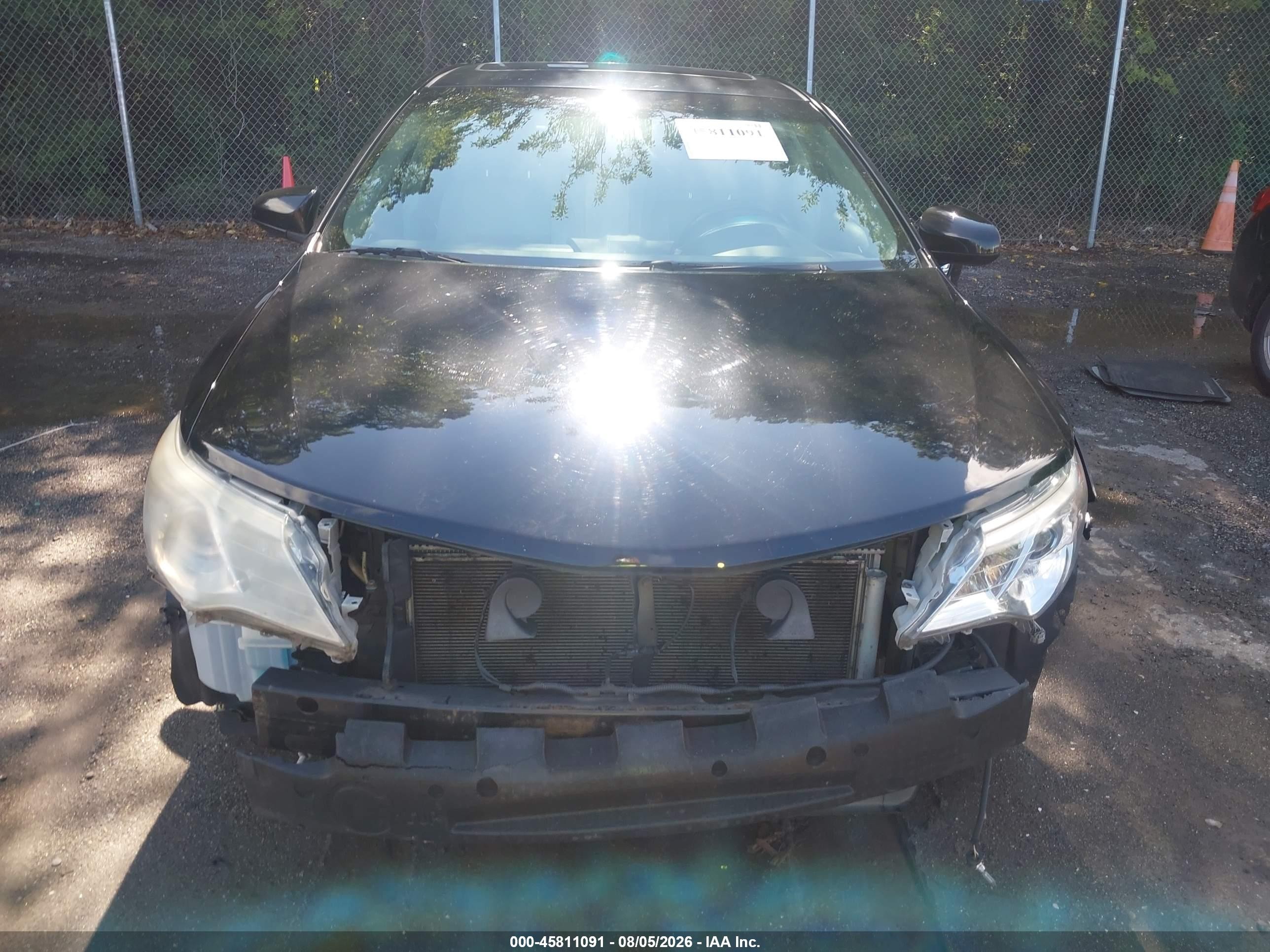 2013 Toyota Camry Xle V6 Black vin: 4T1BK1FK6DU531912