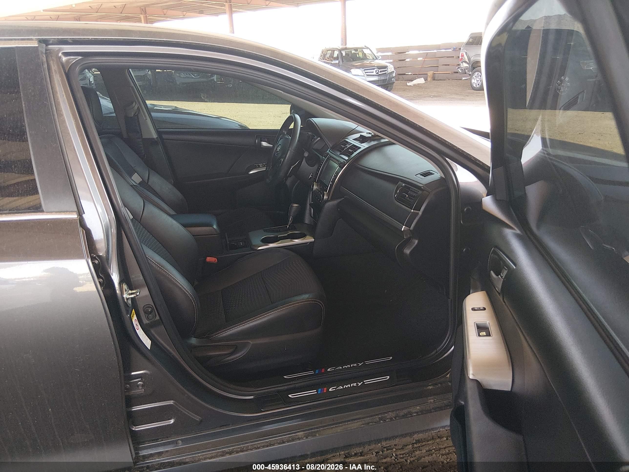 2014 Toyota Camry Se V6 Gray vin: 4T1BK1FK6EU025742