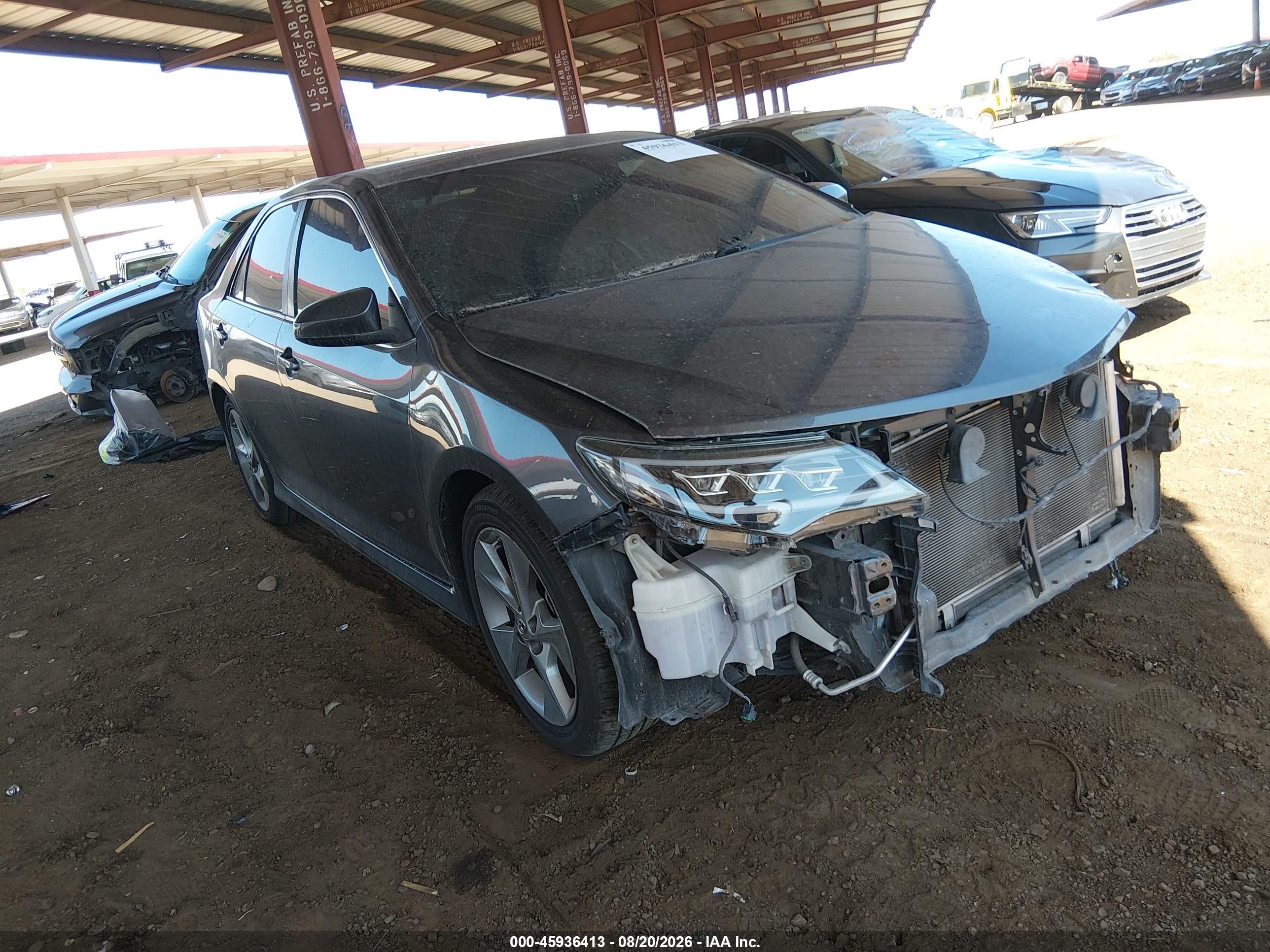 2014 Toyota Camry Se V6 Gray vin: 4T1BK1FK6EU025742