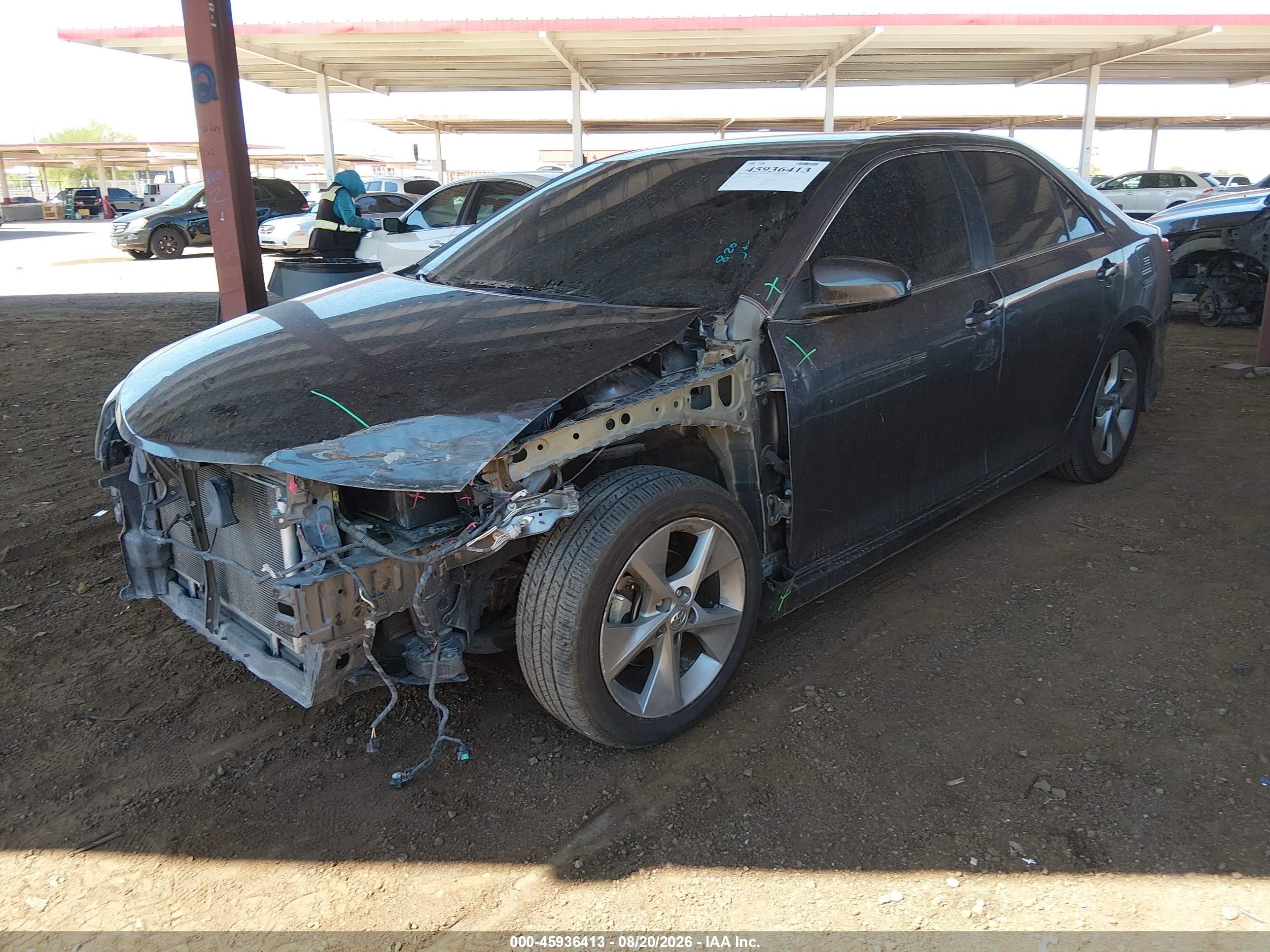 2014 Toyota Camry Se V6 Gray vin: 4T1BK1FK6EU025742