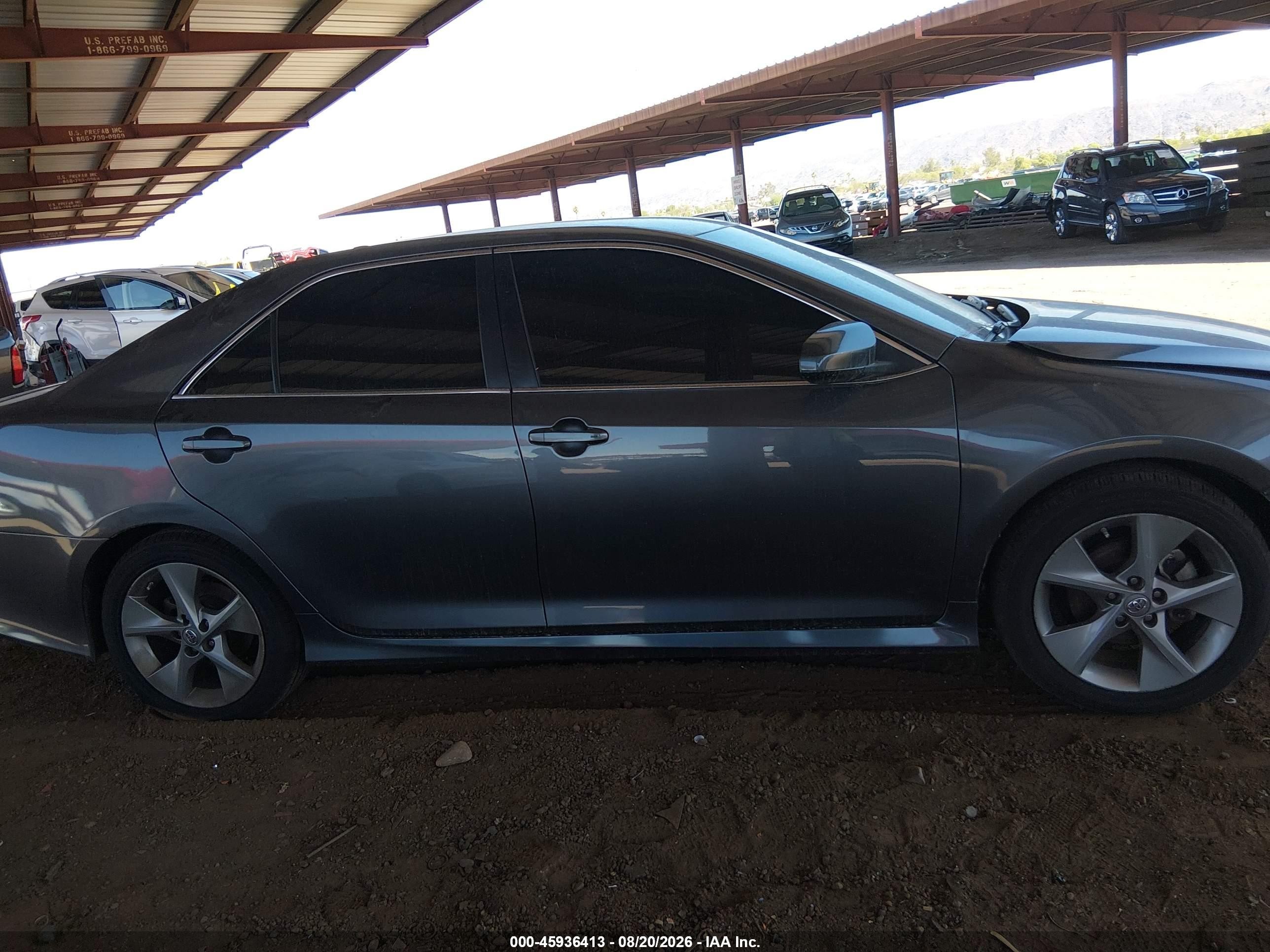 2014 Toyota Camry Se V6 Gray vin: 4T1BK1FK6EU025742