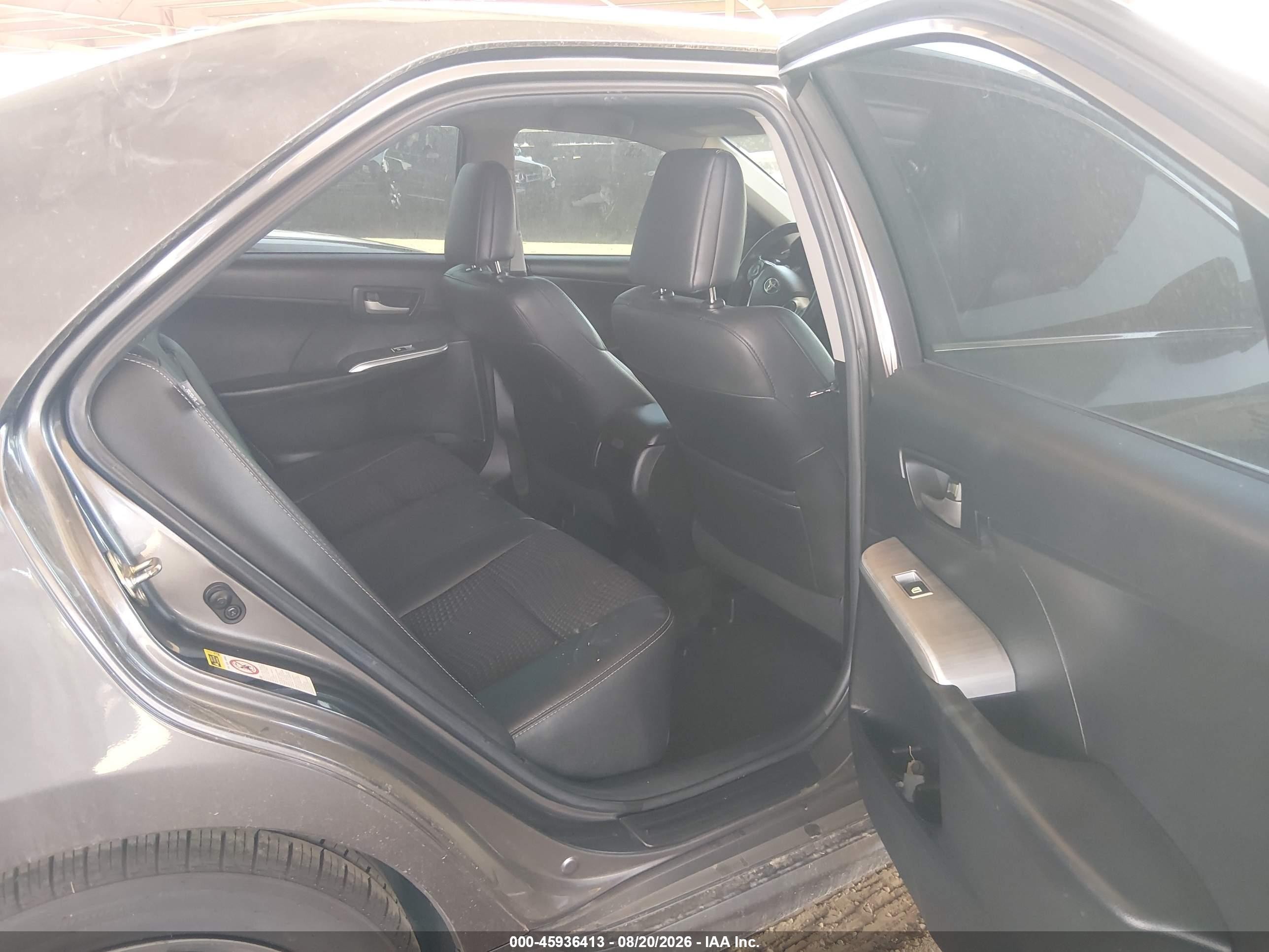 2014 Toyota Camry Se V6 Gray vin: 4T1BK1FK6EU025742