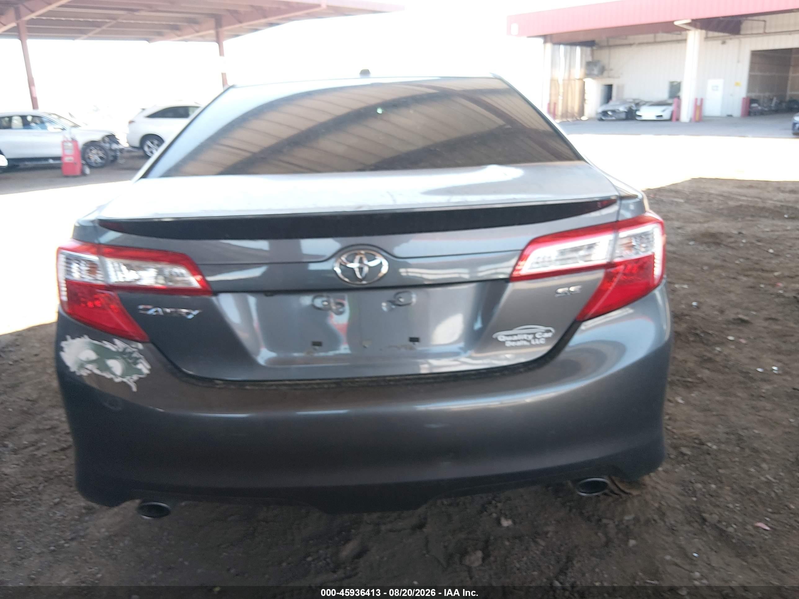 2014 Toyota Camry Se V6 Gray vin: 4T1BK1FK6EU025742
