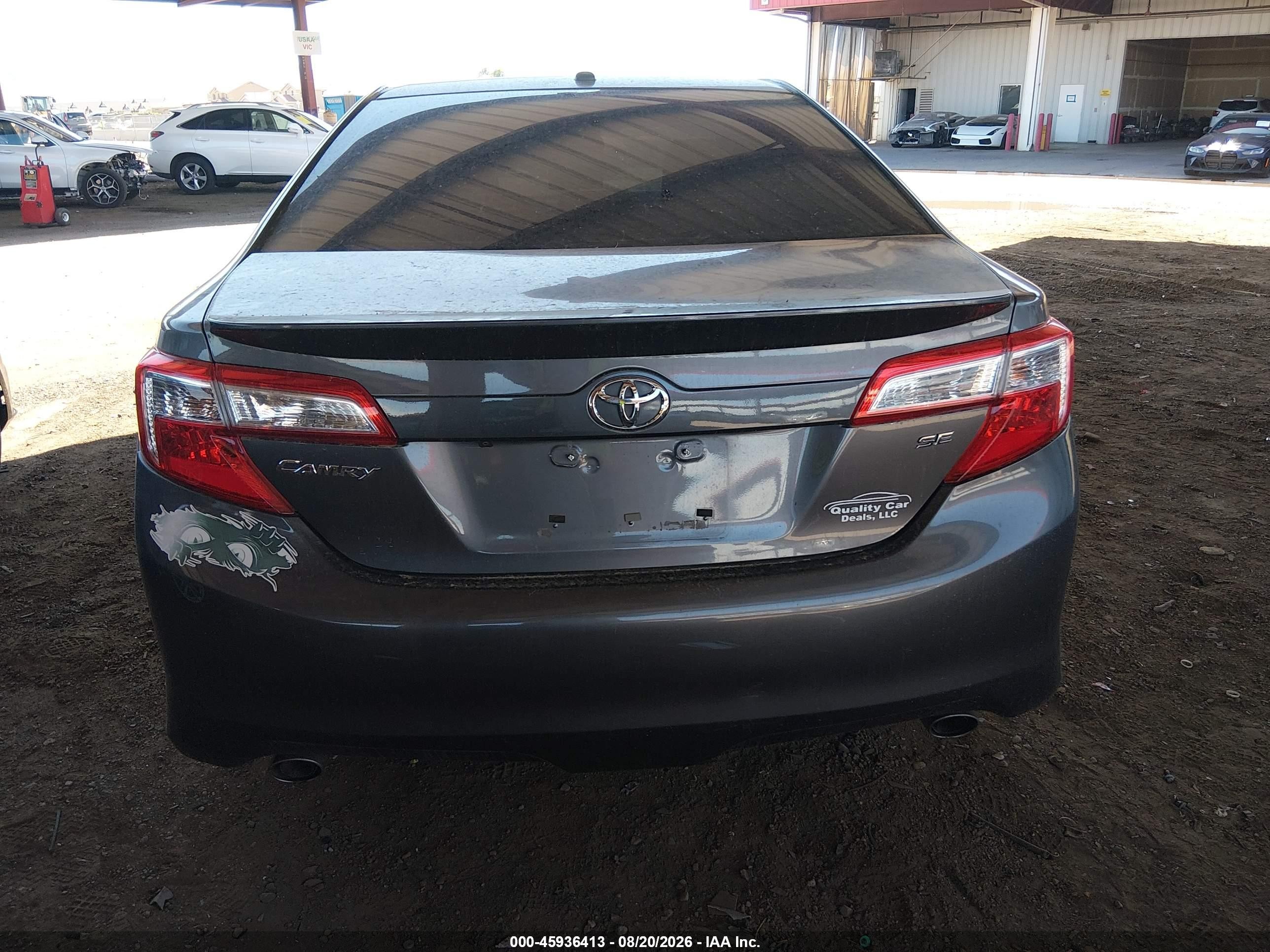 2014 Toyota Camry Se V6 Gray vin: 4T1BK1FK6EU025742