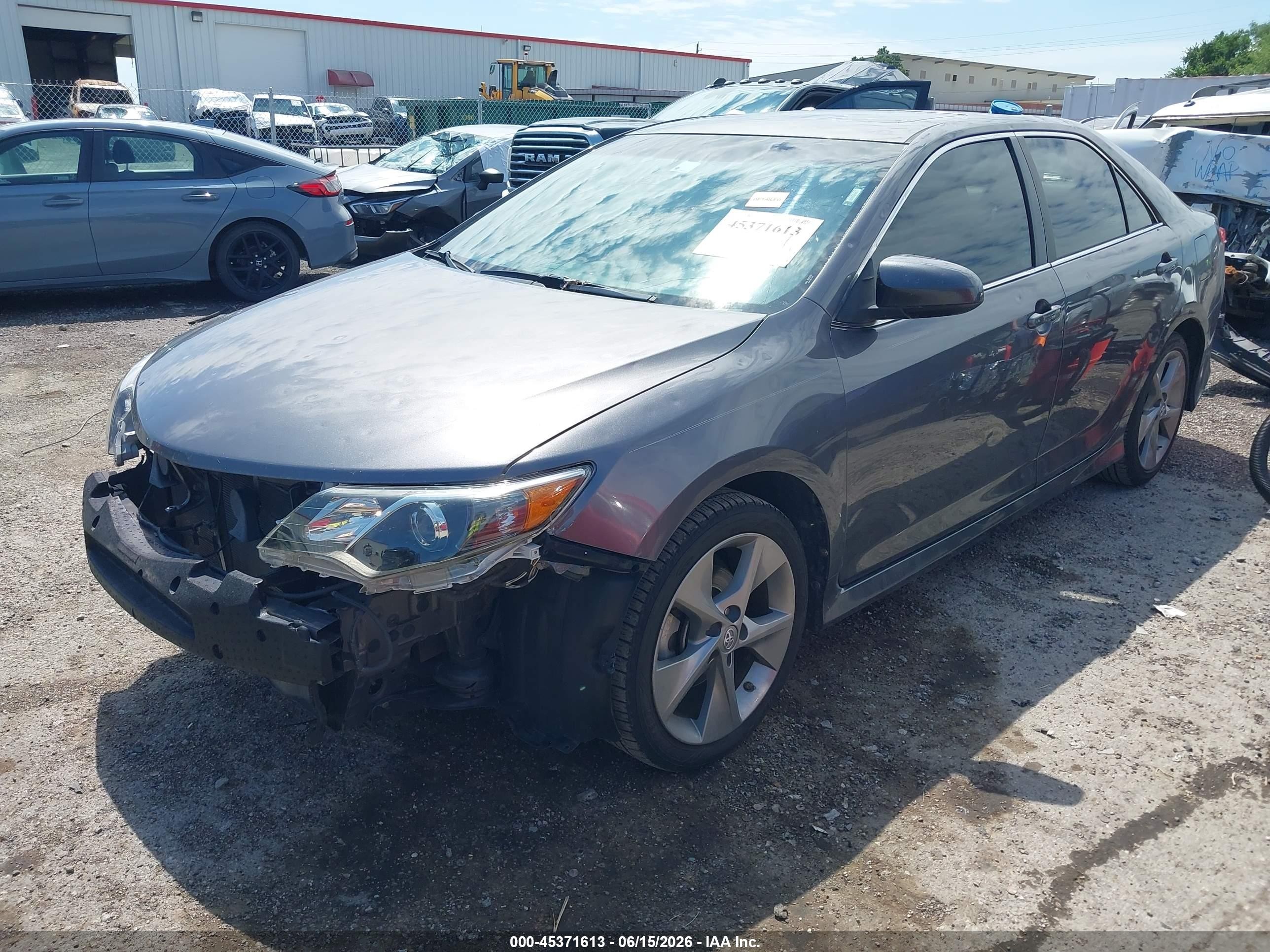 2014 Toyota Camry Se V6 Серый vin: 4T1BK1FK6EU539915