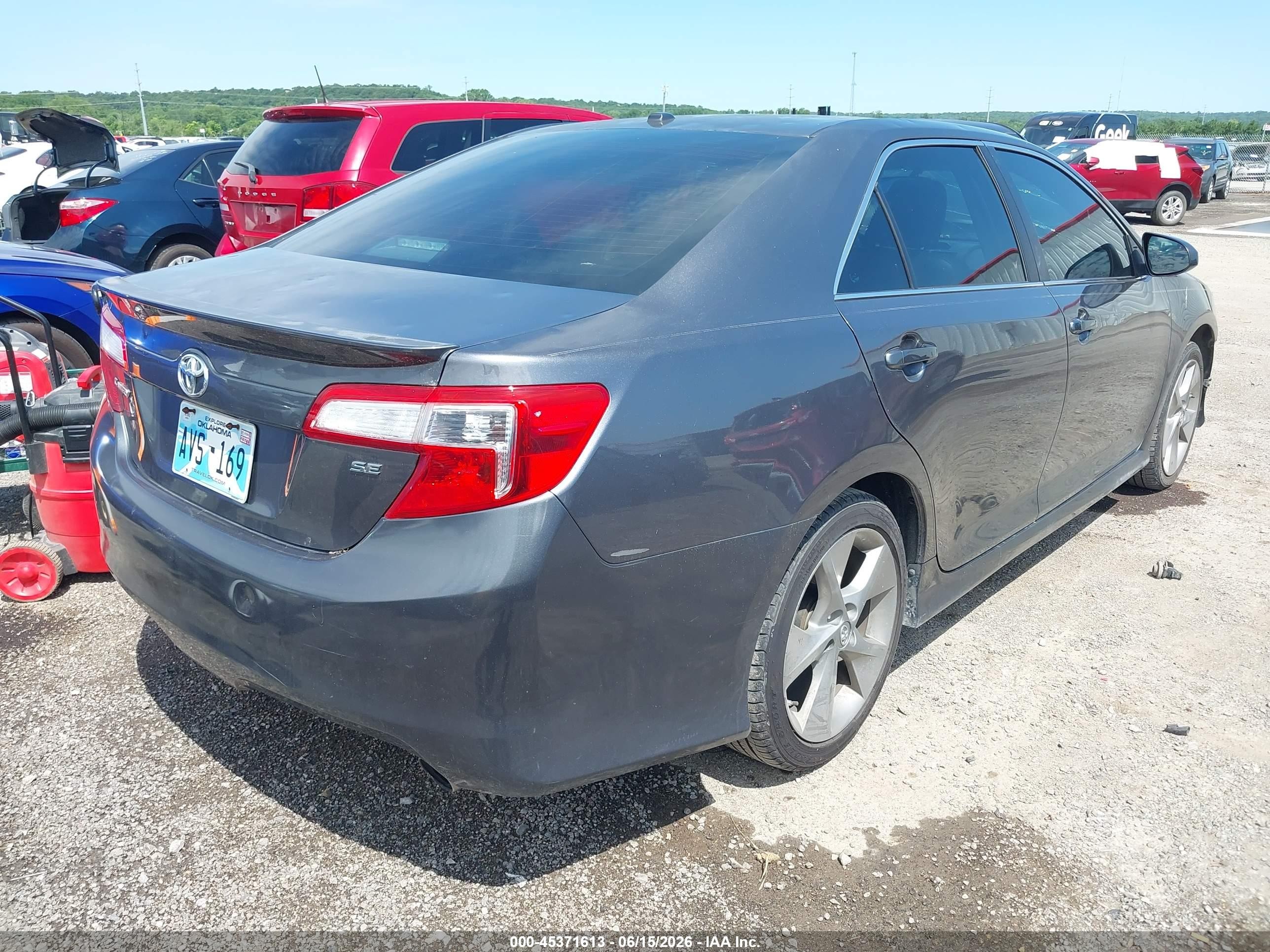 2014 Toyota Camry Se V6 Серый vin: 4T1BK1FK6EU539915