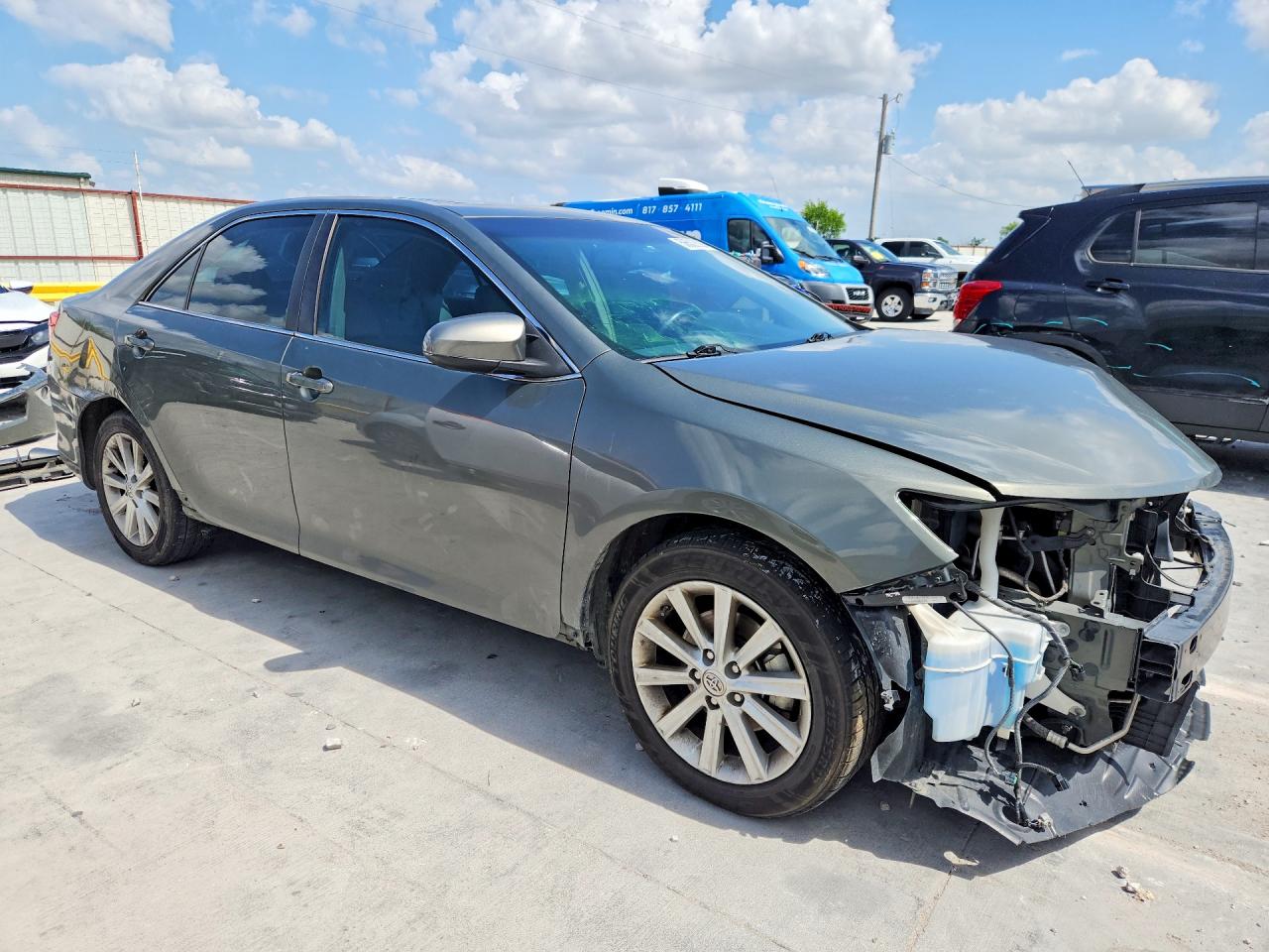 2014 Toyota Camry Xle V6 Green vin: 4T1BK1FK6EU545195