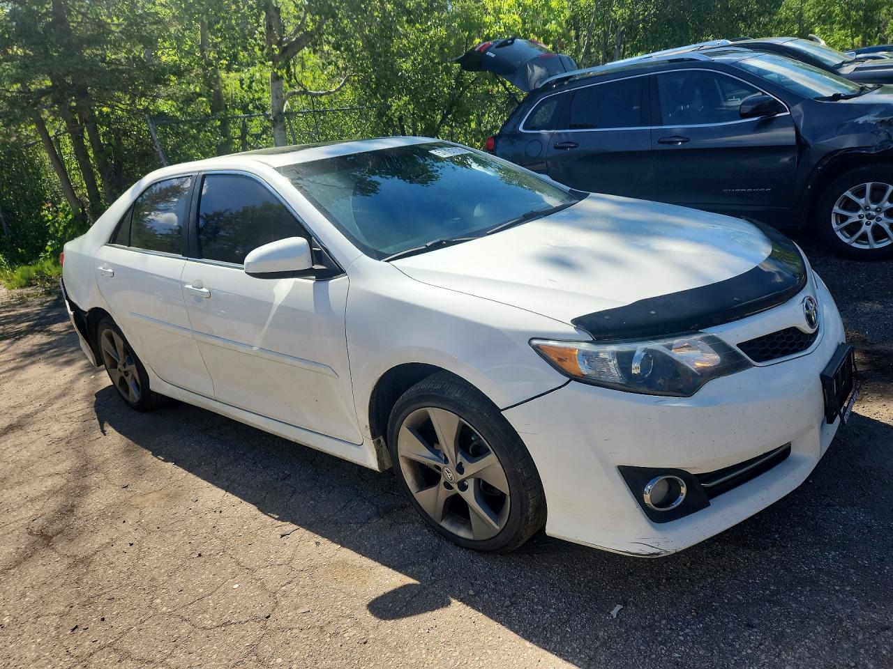 2014 Toyota Camry Se V6 White vin: 4T1BK1FK6EU550431