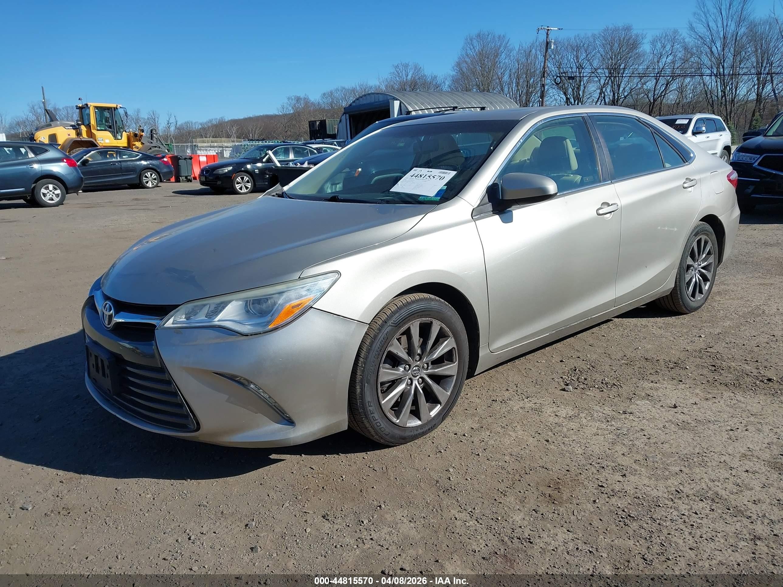 2015 Toyota Camry Xle V6 Beige vin: 4T1BK1FK6FU557932