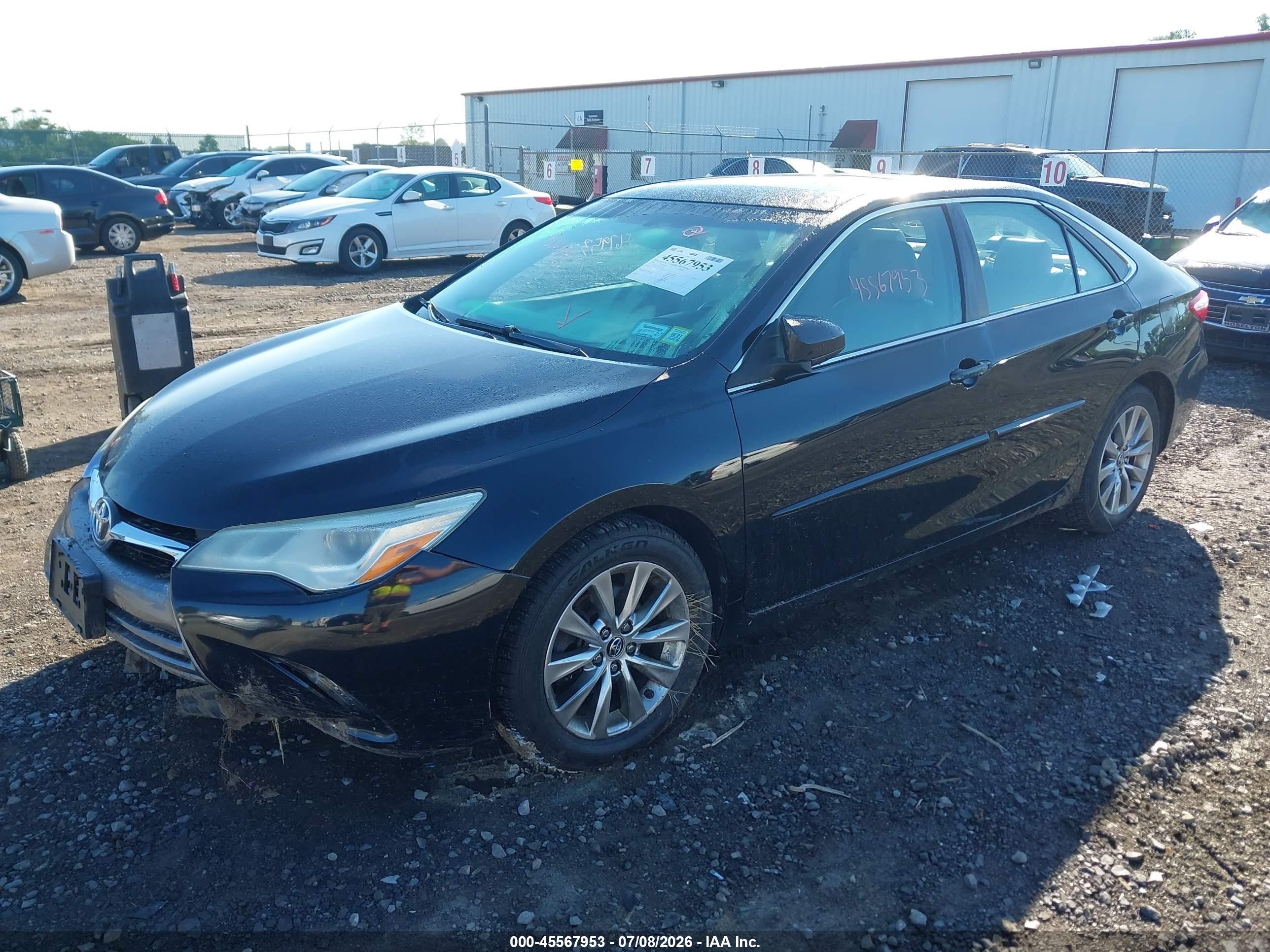 2015 Toyota Camry Xle V6 Black vin: 4T1BK1FK6FU565383