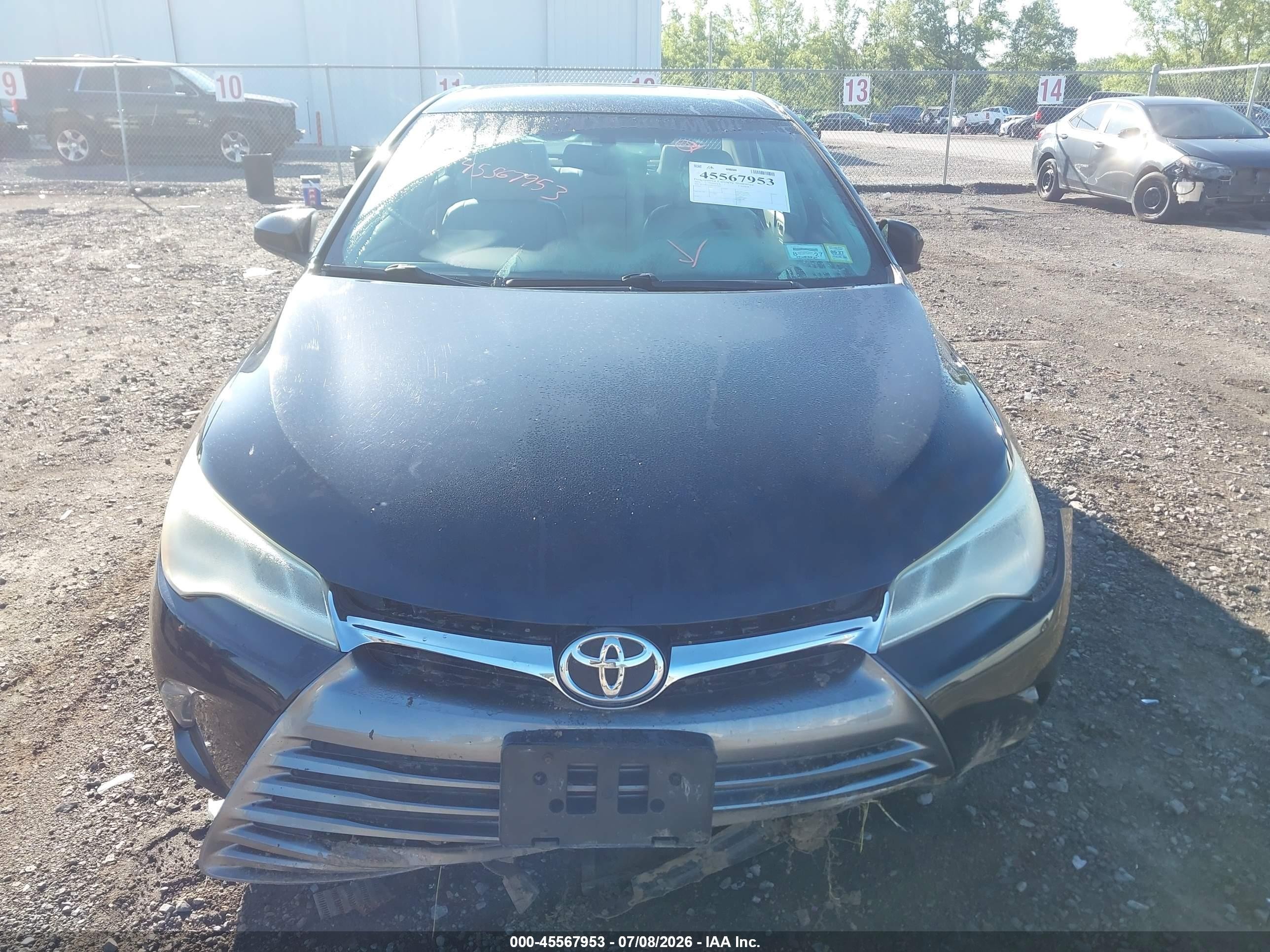 2015 Toyota Camry Xle V6 Black vin: 4T1BK1FK6FU565383