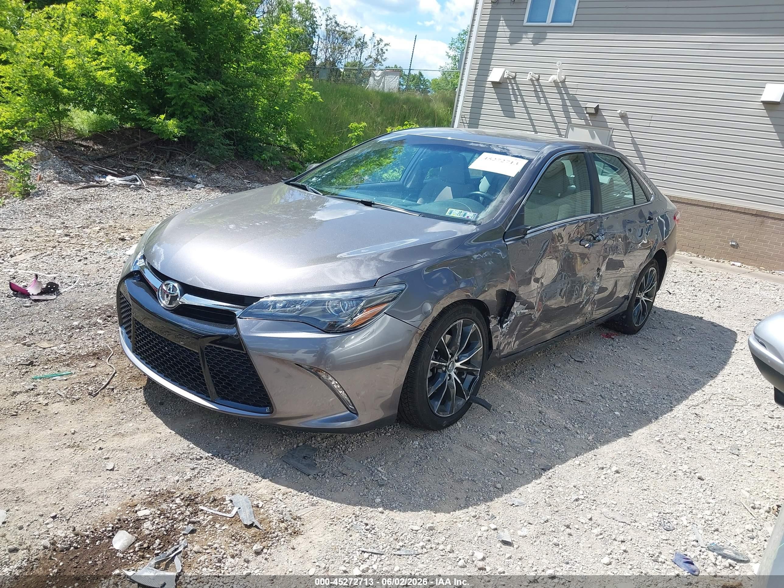 2016 Toyota Camry Xse V6 Gray vin: 4T1BK1FK6GU574179