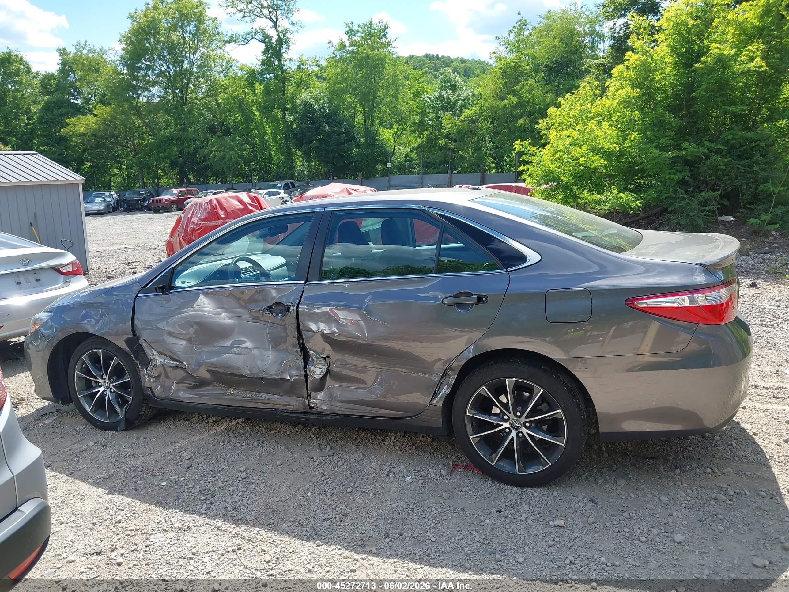 2016 Toyota Camry Xse V6 Gray vin: 4T1BK1FK6GU574179
