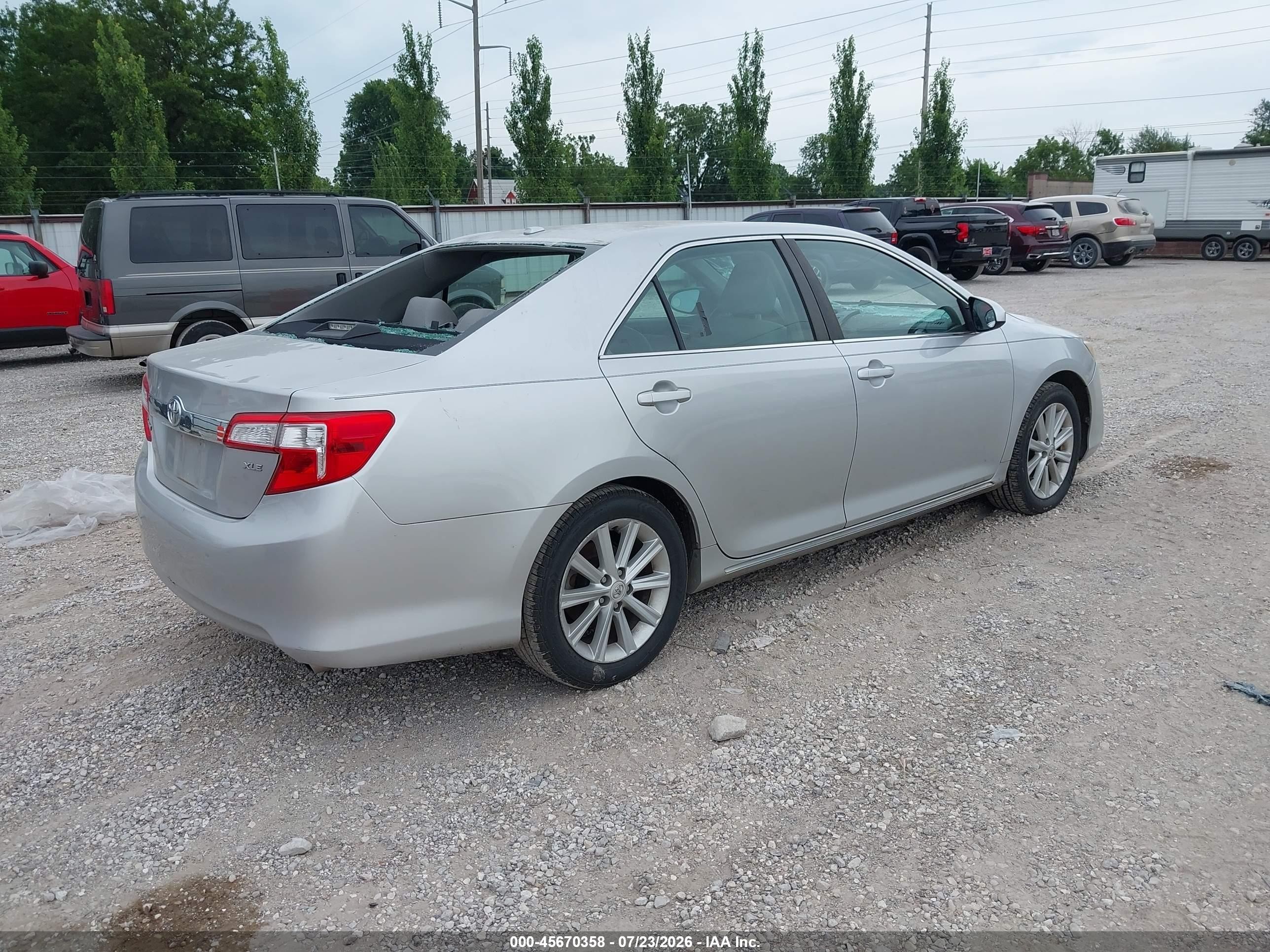 2012 Toyota Camry Xle V6 Серебряный vin: 4T1BK1FK7CU003875